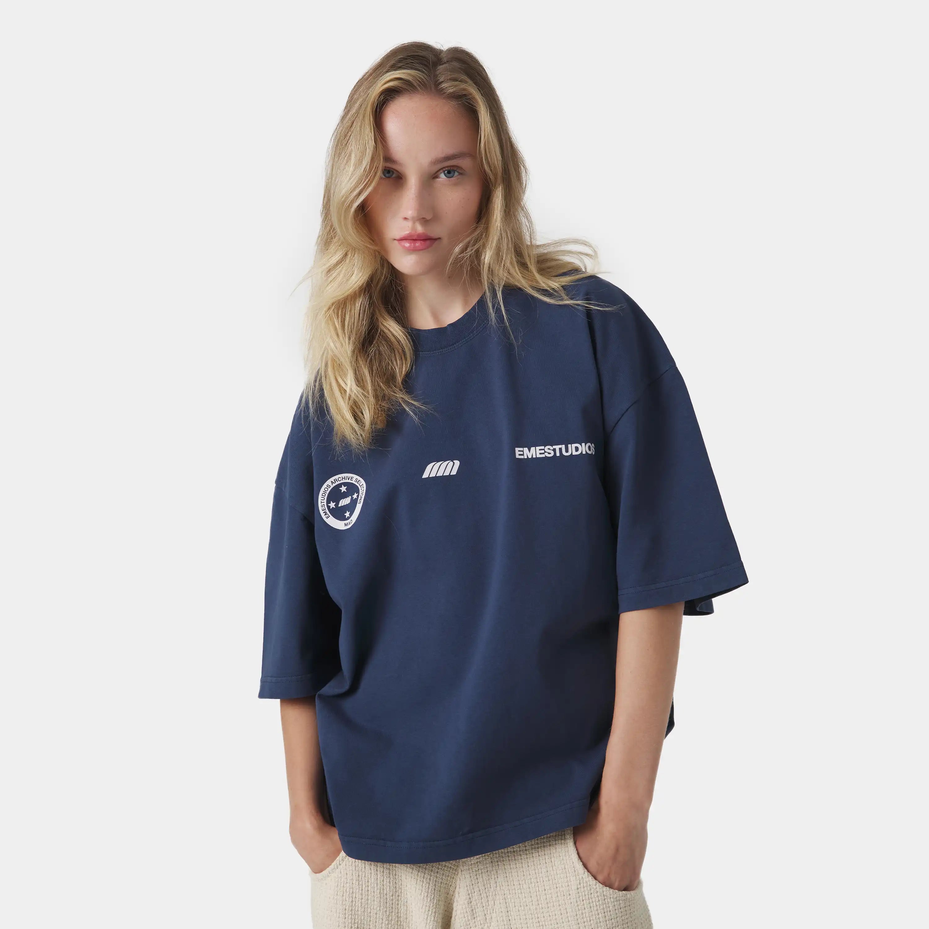 4 Star Navy Oversized Tee