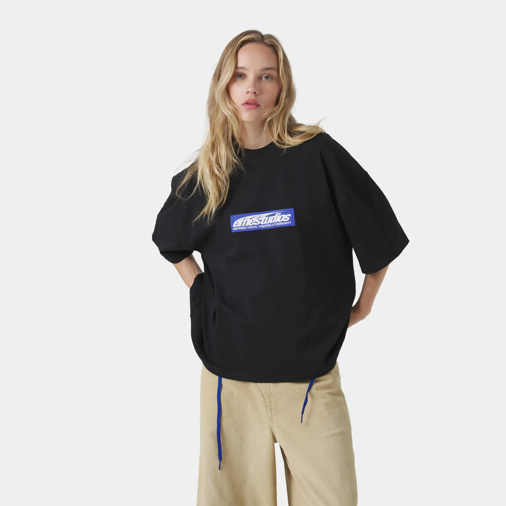 Stick Black Oversized Tee