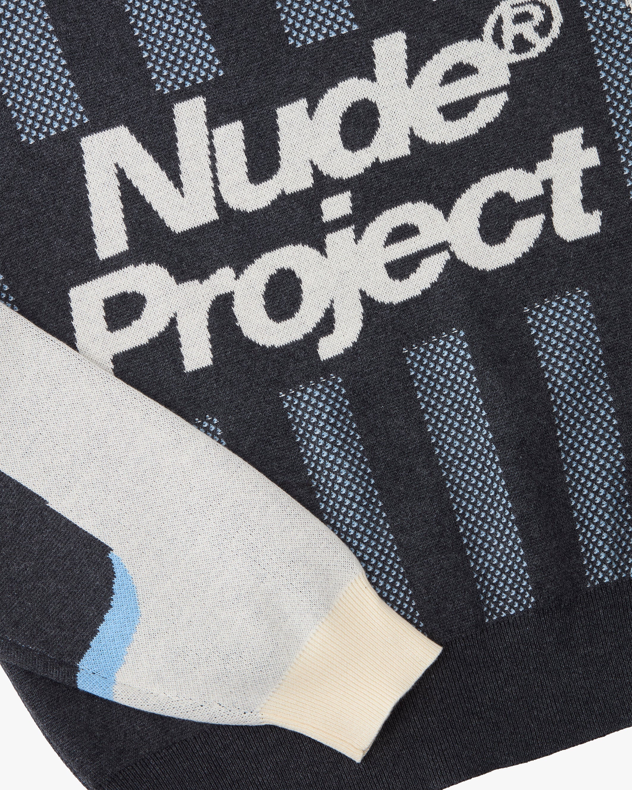 Grass Football Knit Sweater Grey