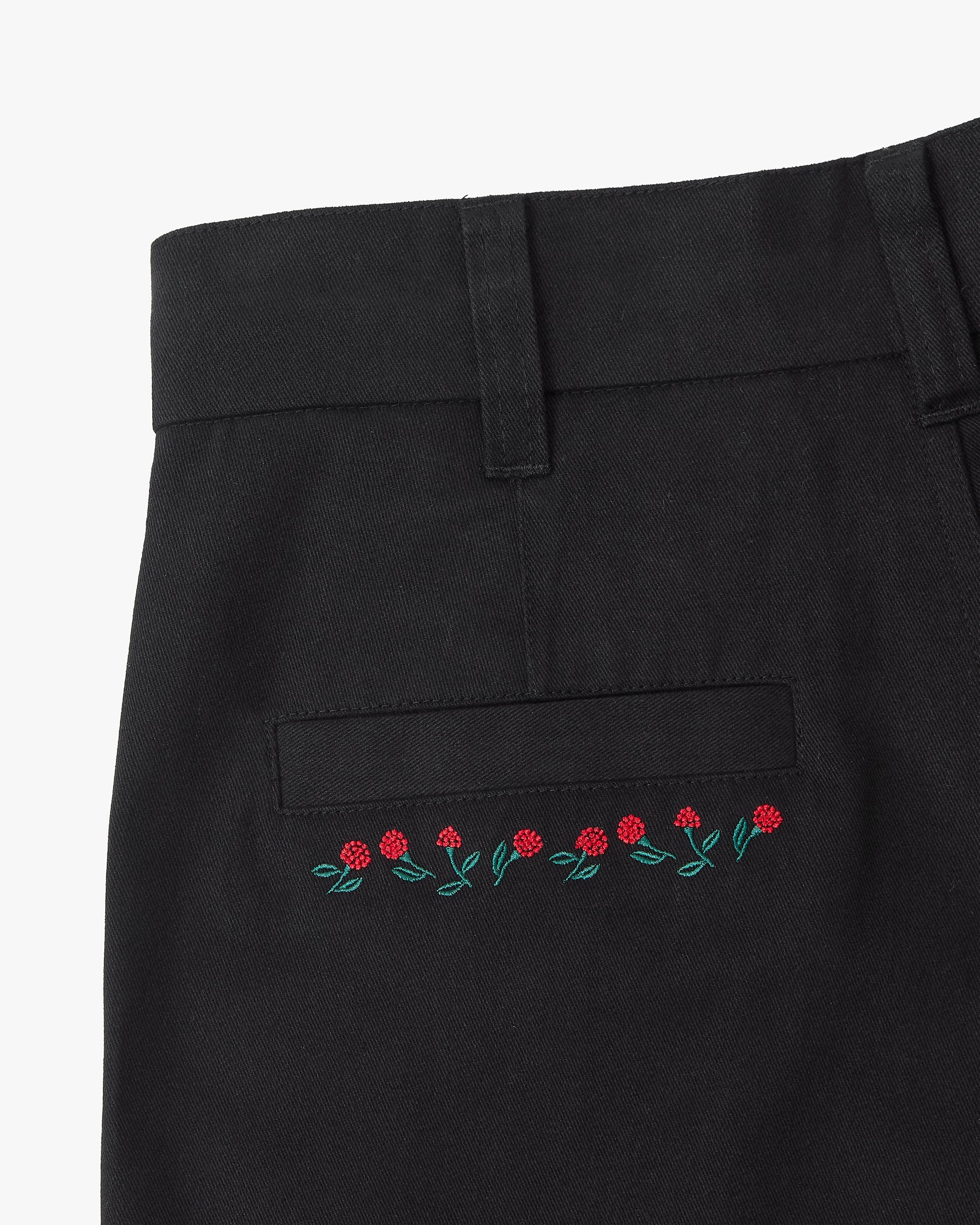 Vinyl Chino Pants Black