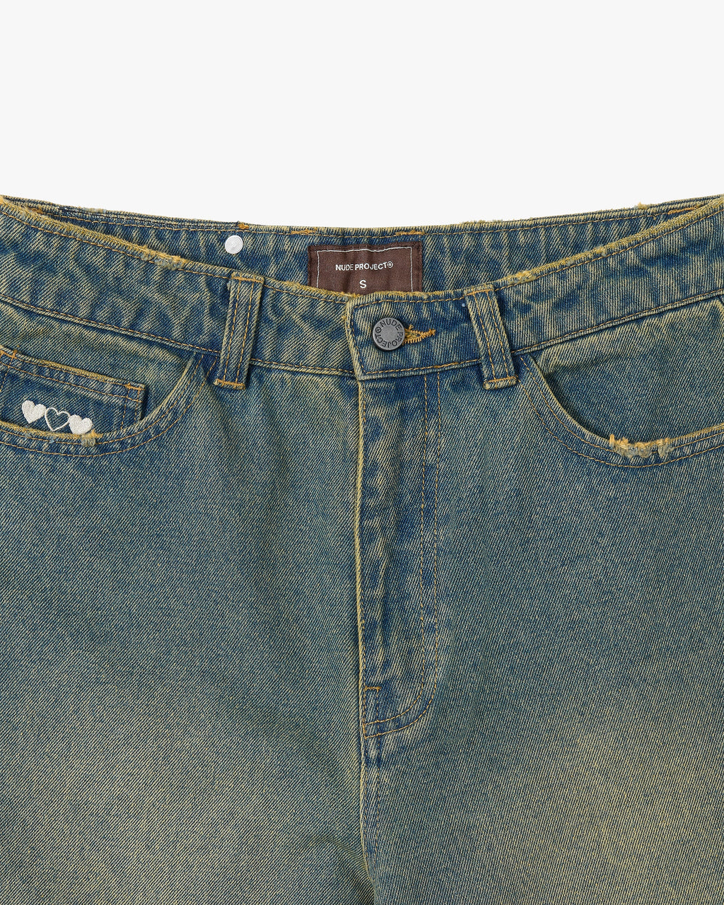Pantalón Corto Baggy Indigo Old Denim