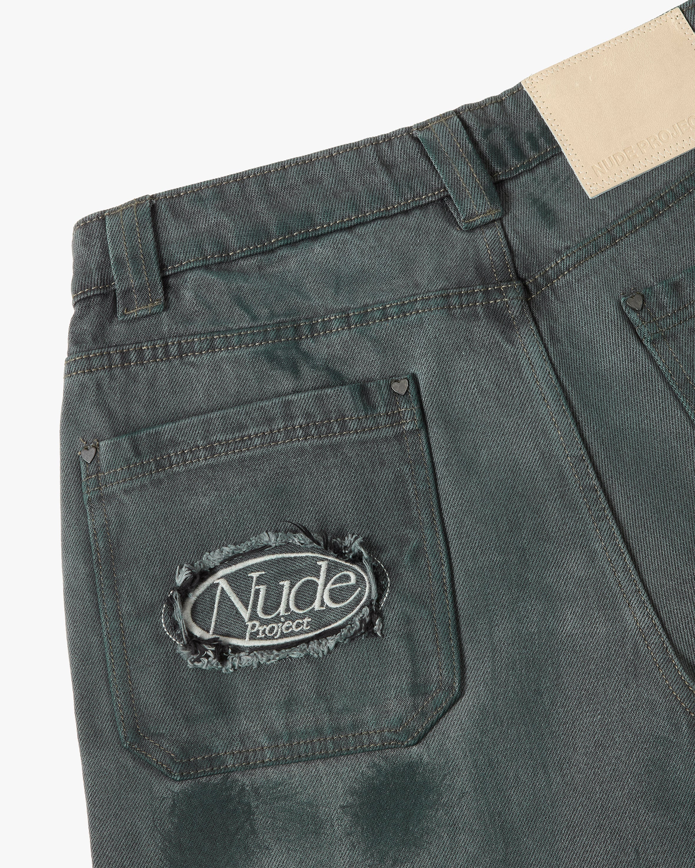 Pantalón Vaquero Verde Washed