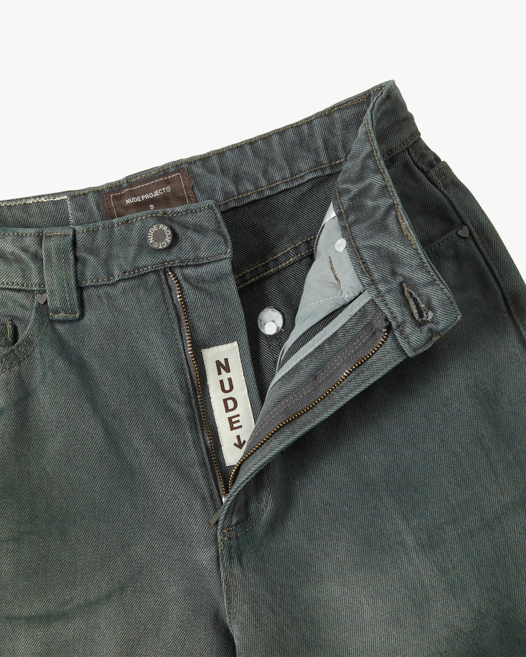 Pantalón Vaquero Verde Washed