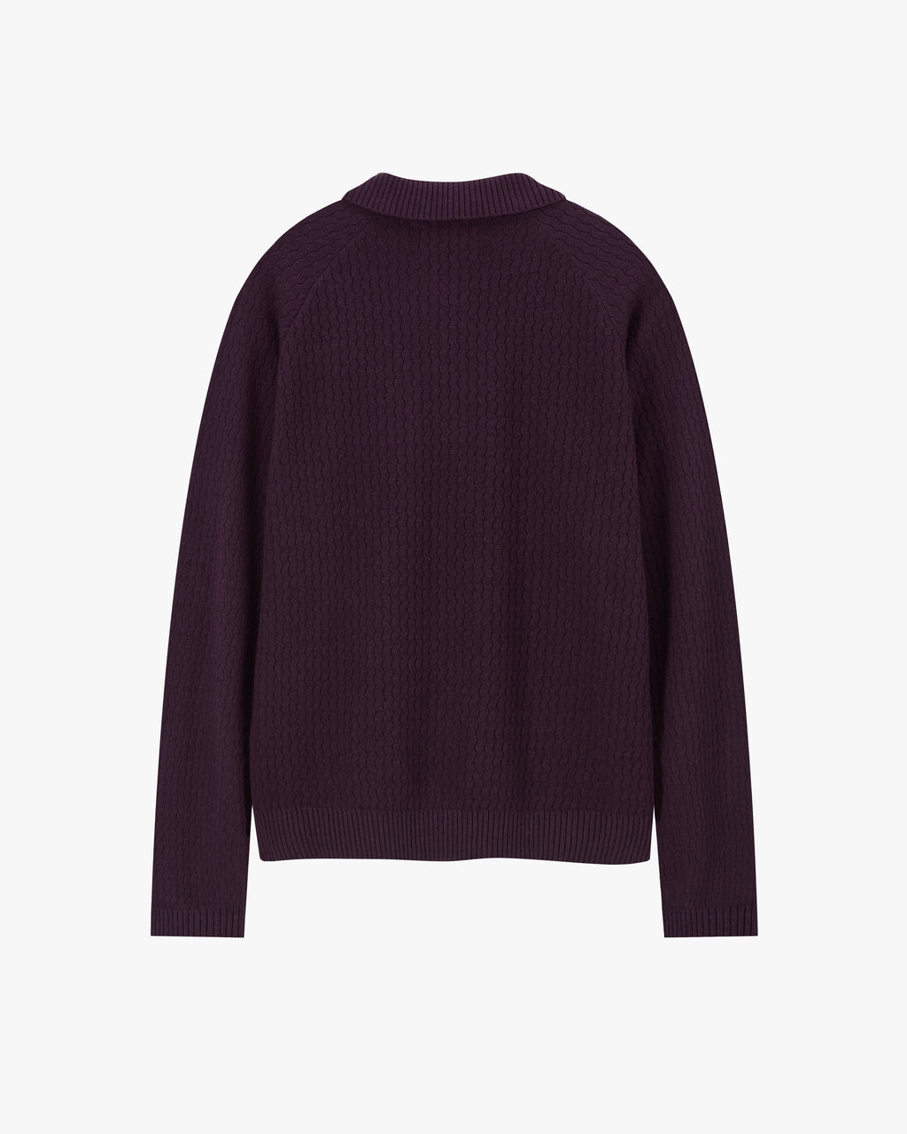 Elegant Knit Polo Burgundy