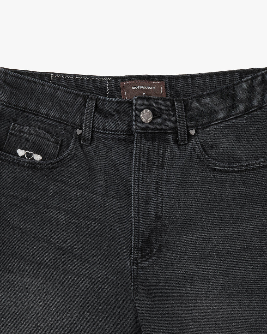 Pantalón Corto Basic Denim Negro