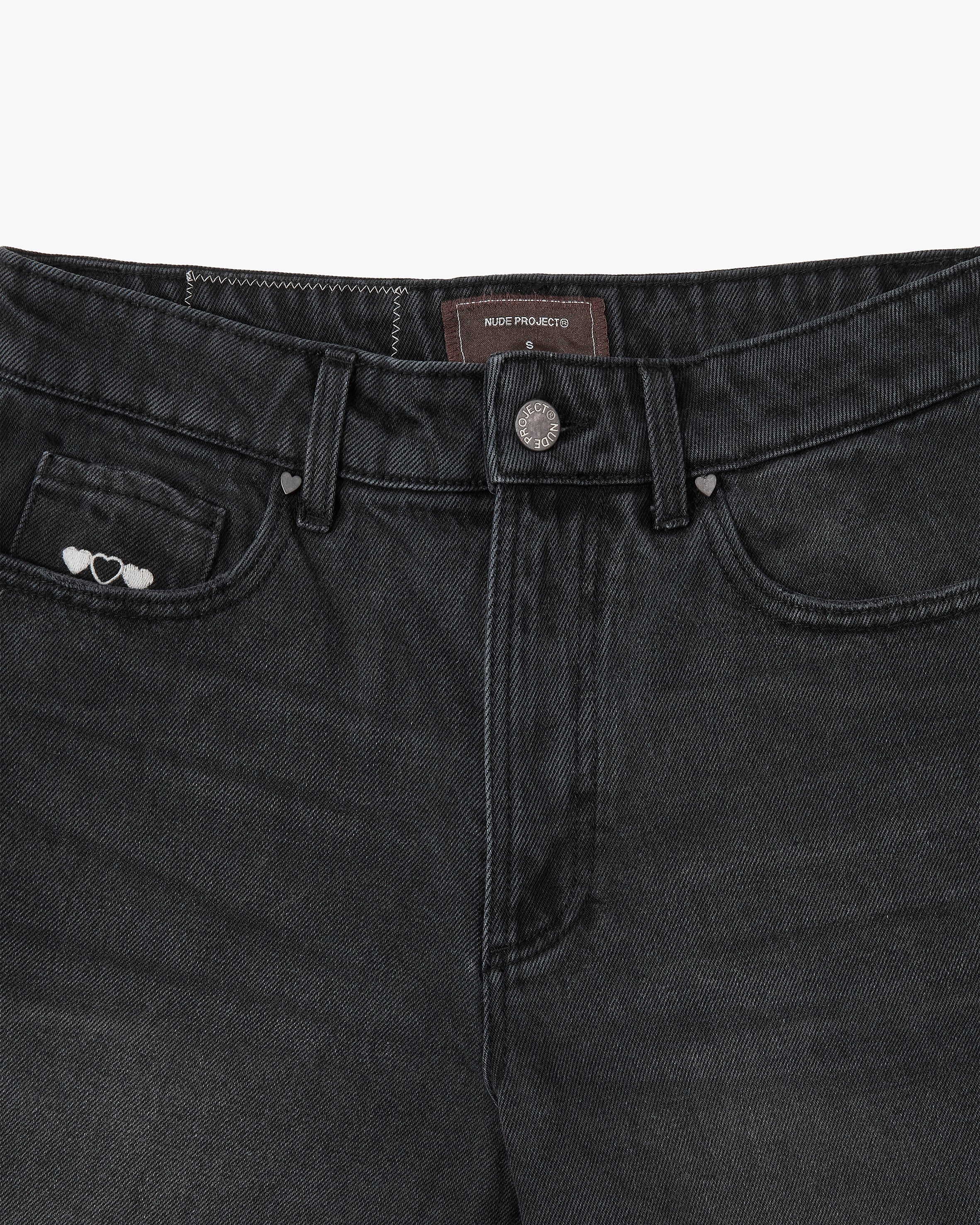 Pantalón Corto Basic Denim Negro