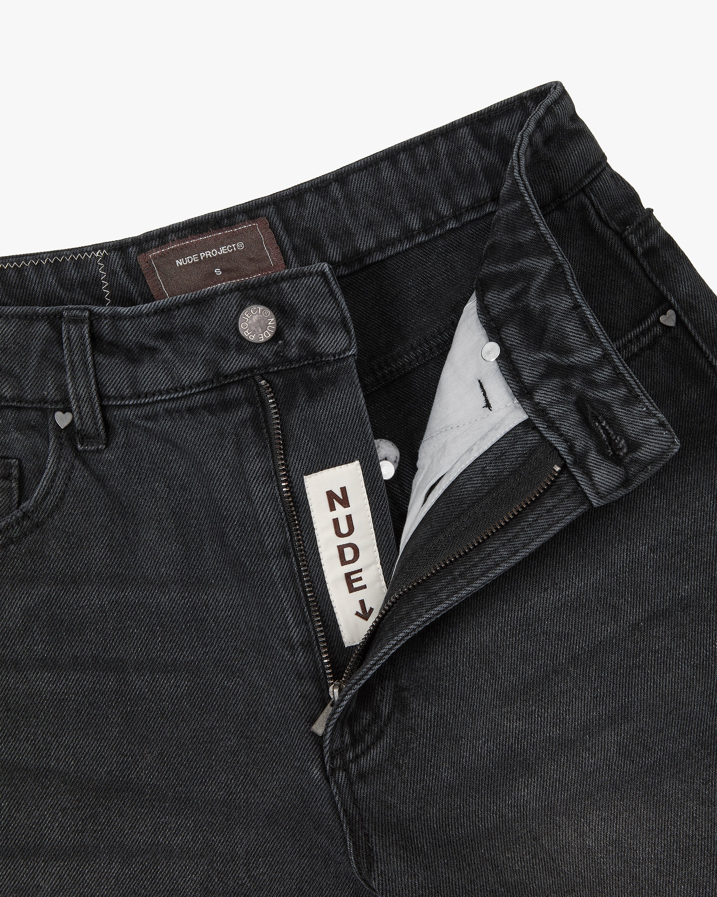 Pantalón Corto Basic Denim Negro