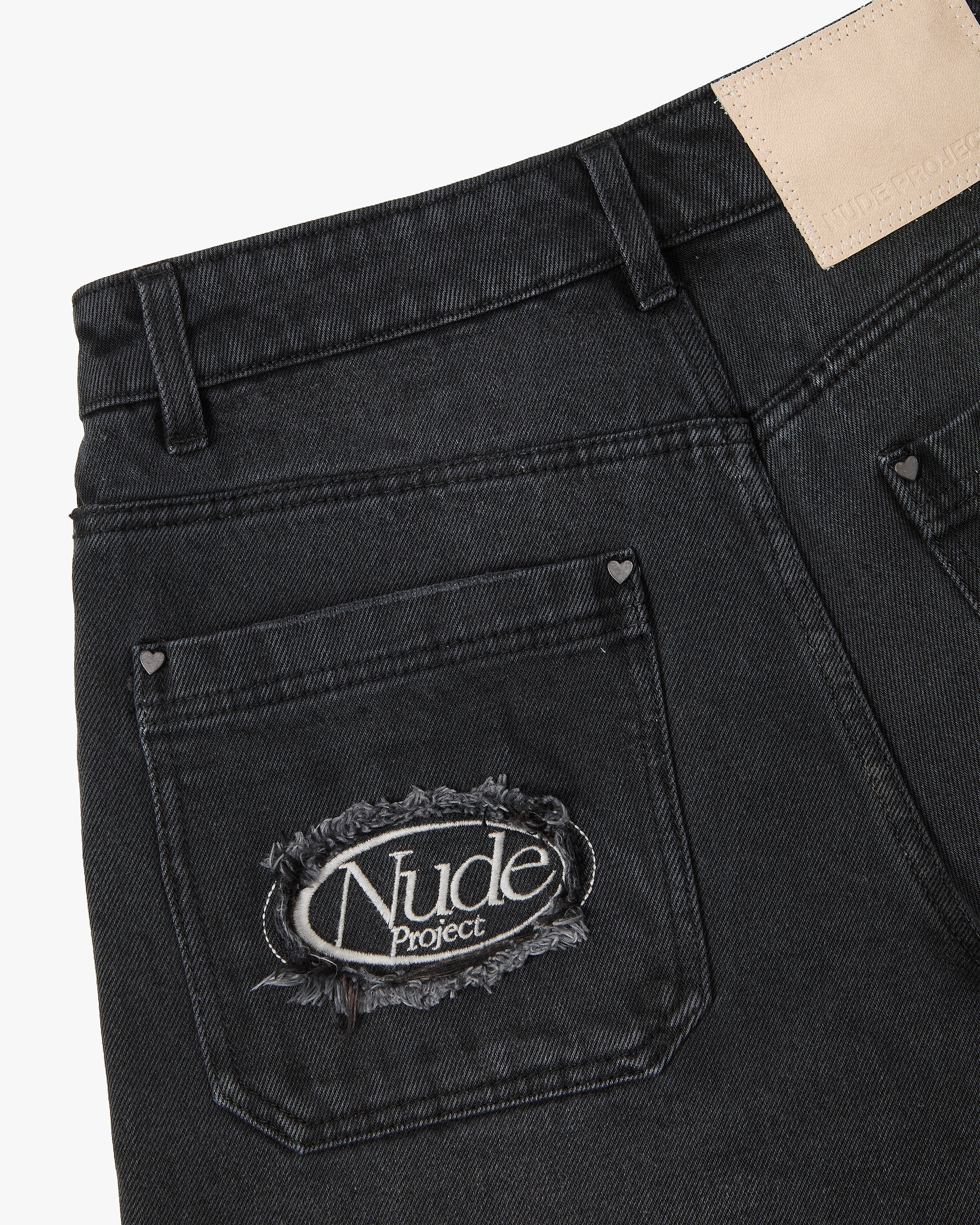 Pantalón Corto Basic Denim Negro