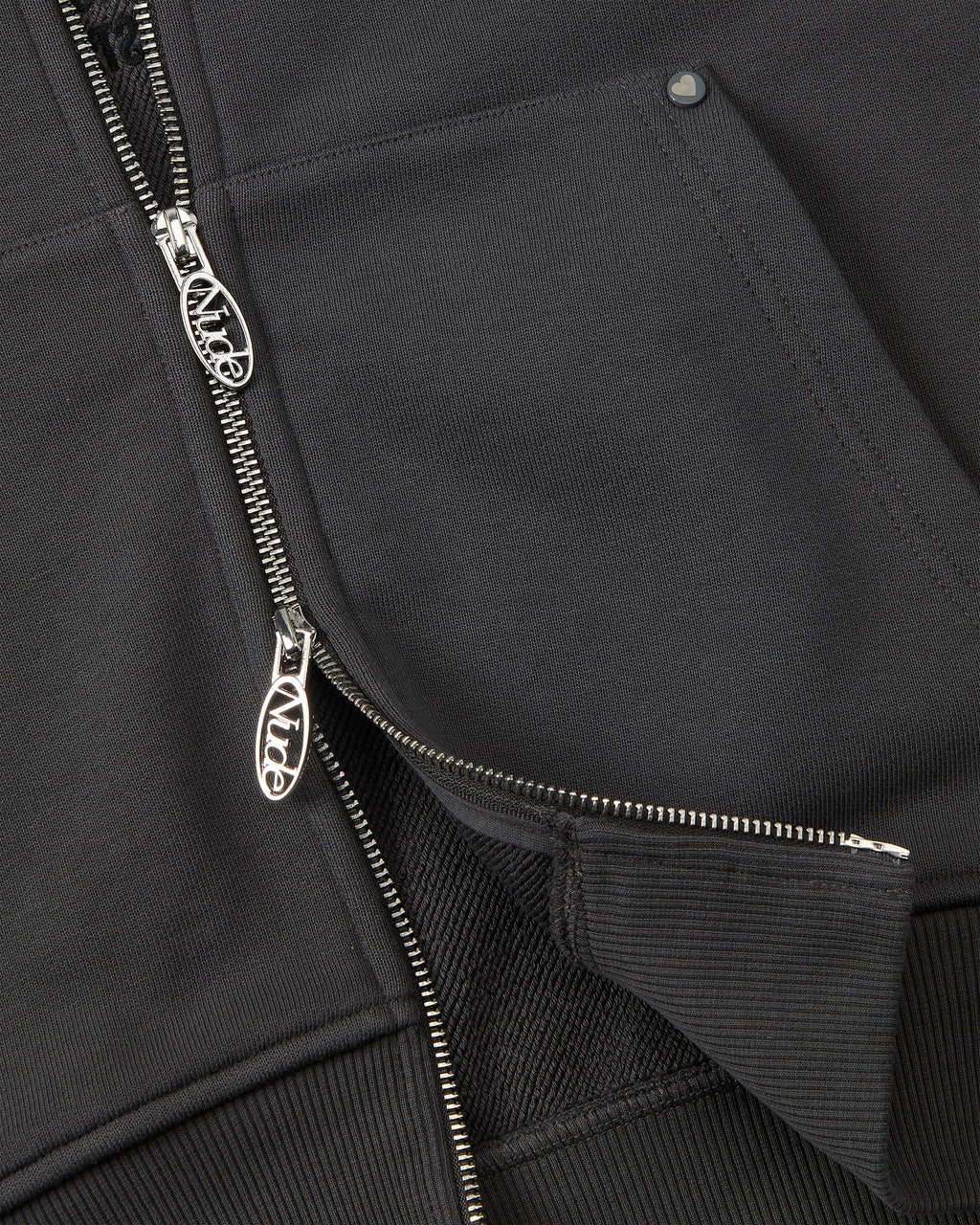 Sudadera Con Cremallera Beast Gris Oscuro