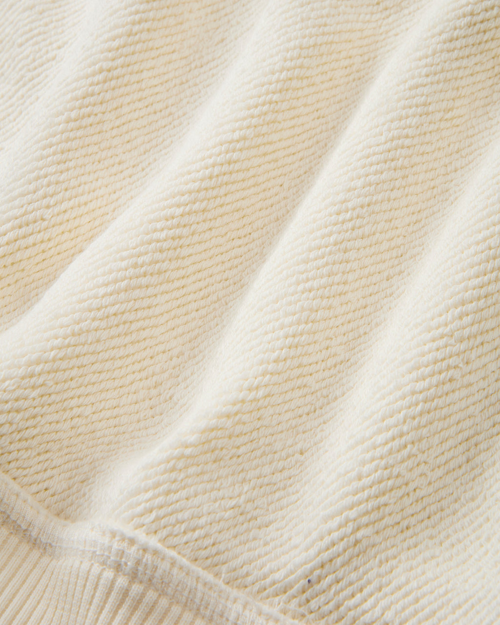 Sudadera Con Cremallera Blanco Crema