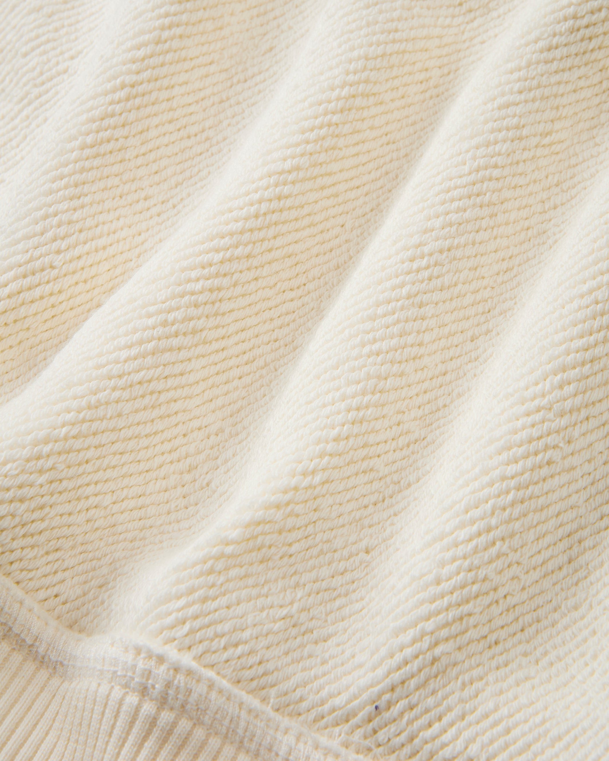 Sudadera Con Cremallera Blanco Crema