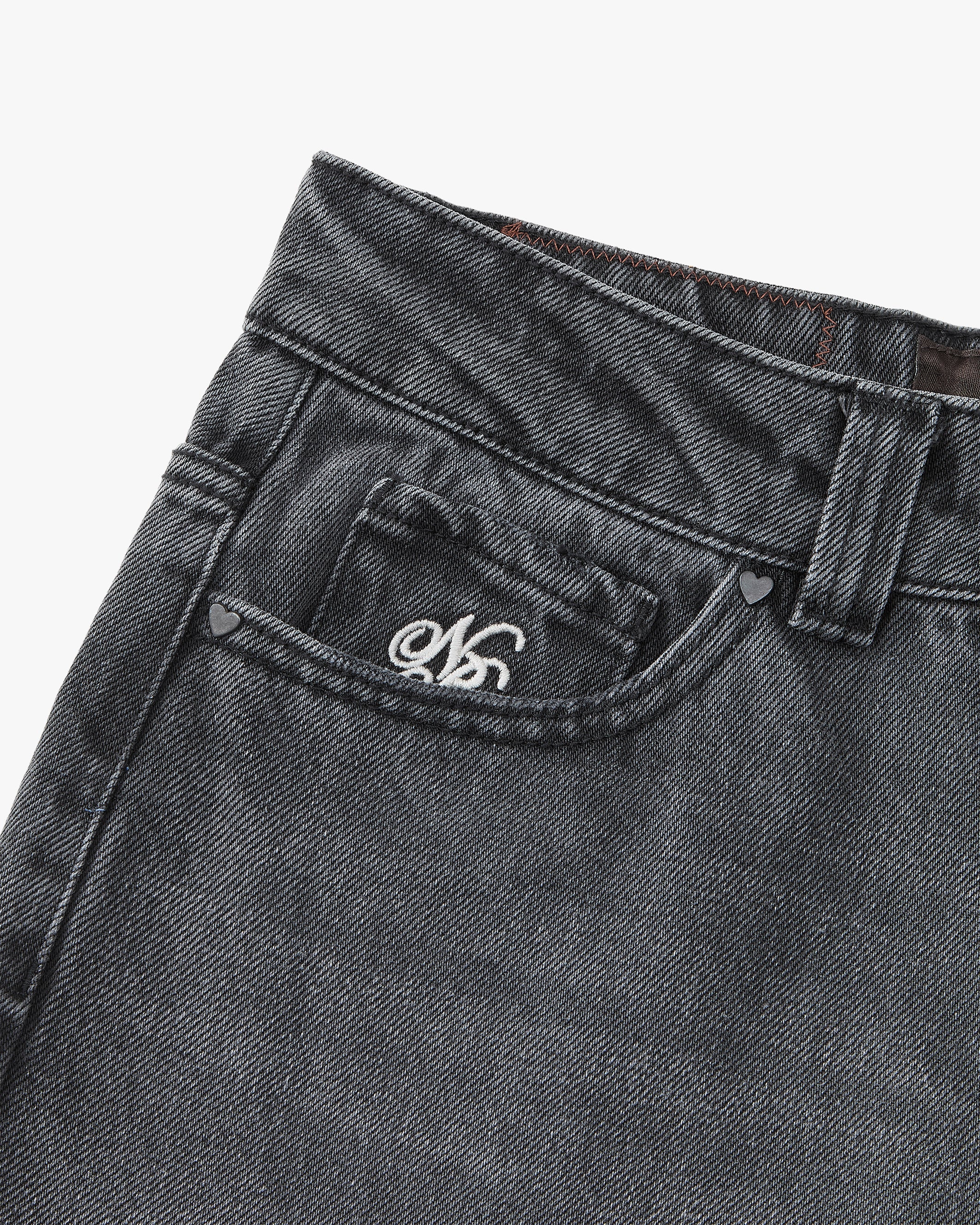 Pantalón Vaquero Básico Negro Wash