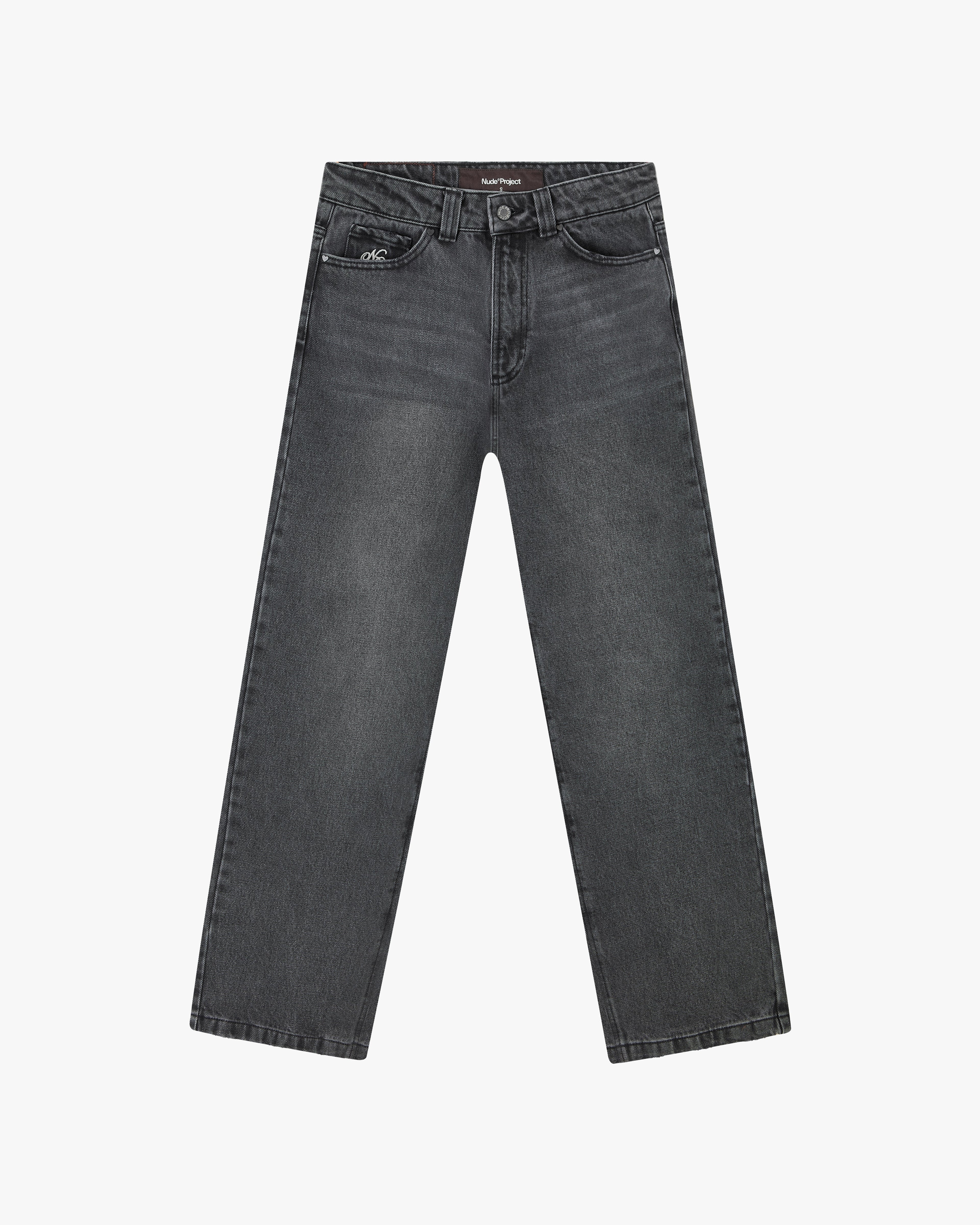 Pantalón Vaquero Básico Negro Wash