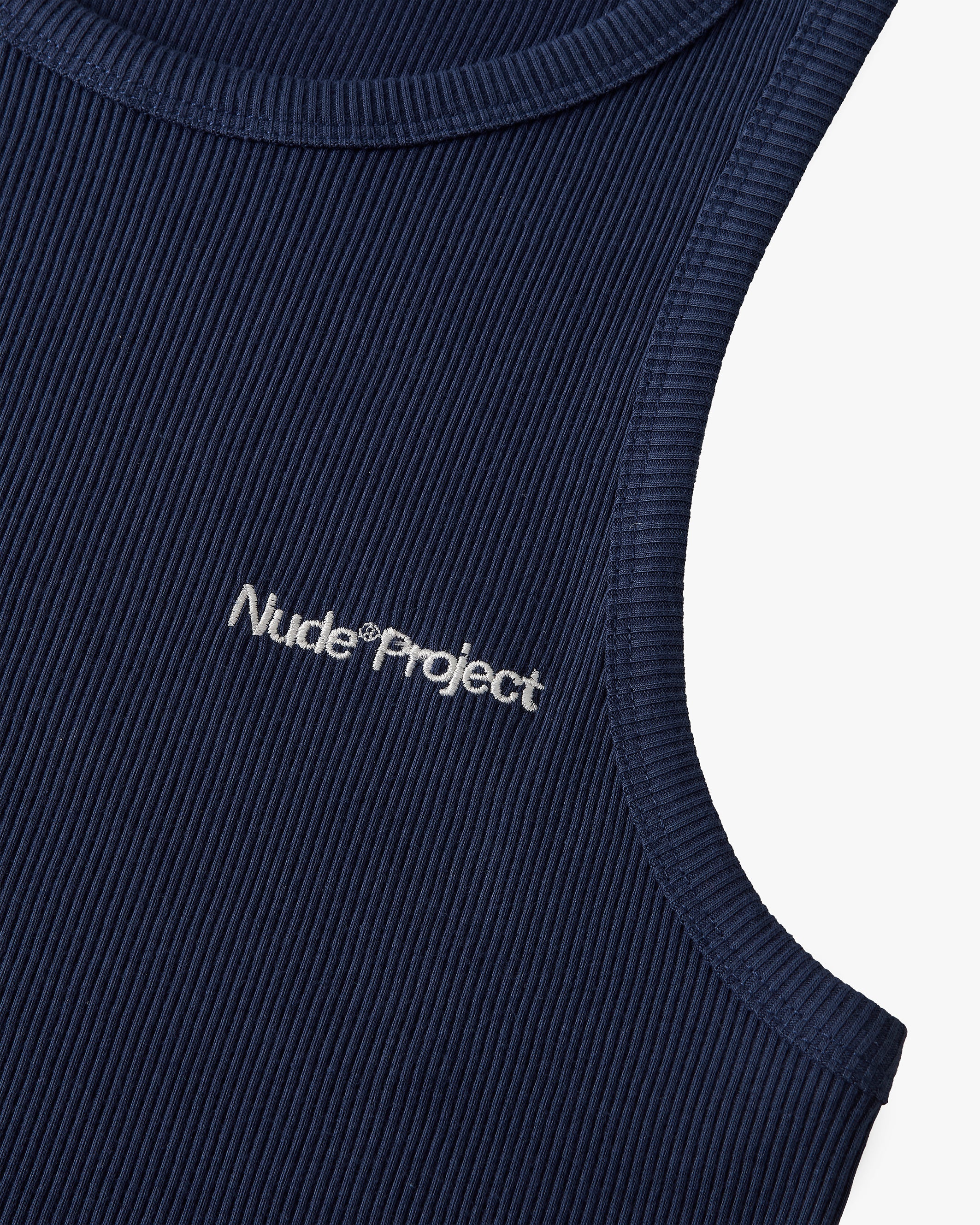 Camiseta Tirantes Básica - Azul Marino/Amarilla