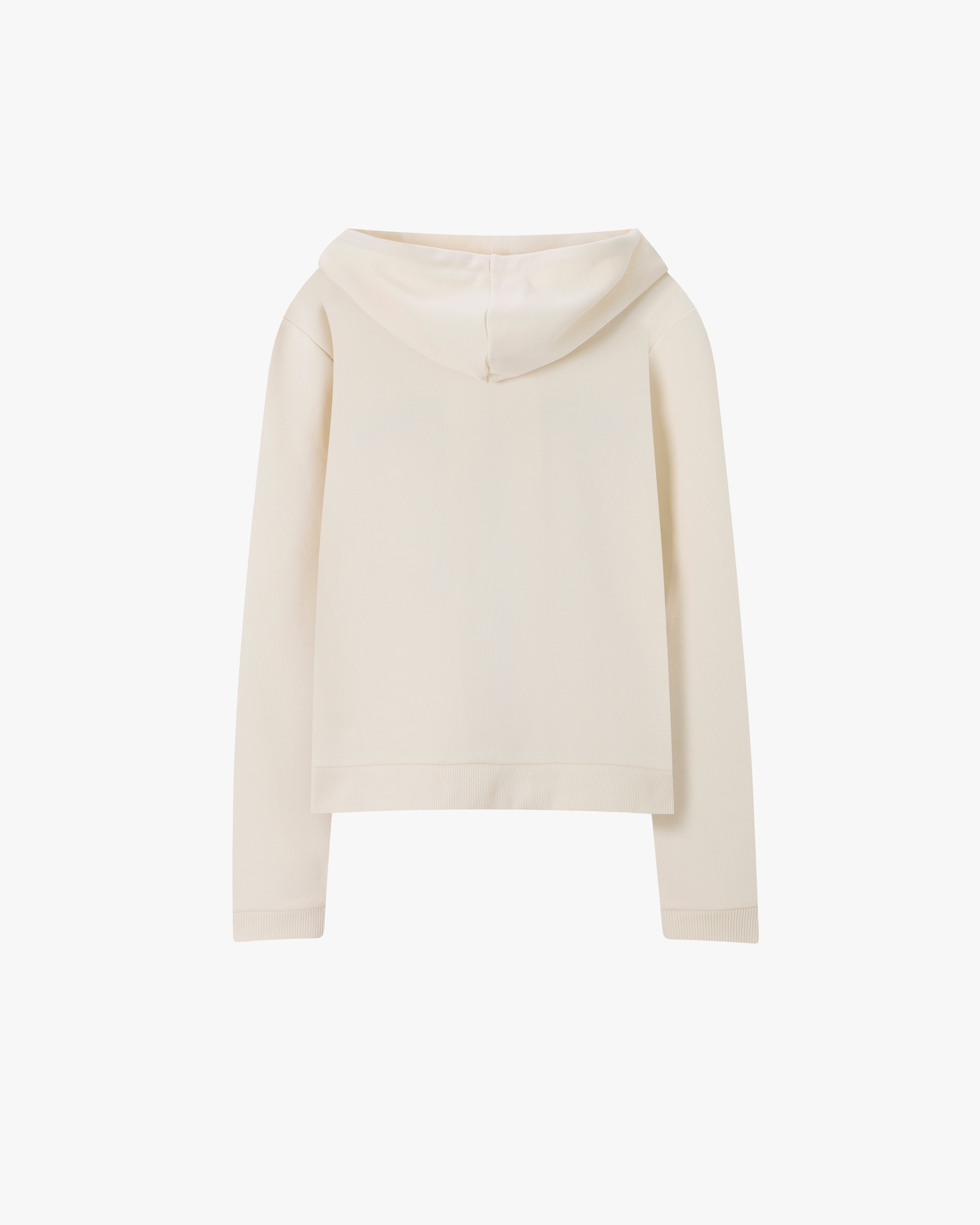 Sudadera Con Cremallera Margarita Marfil