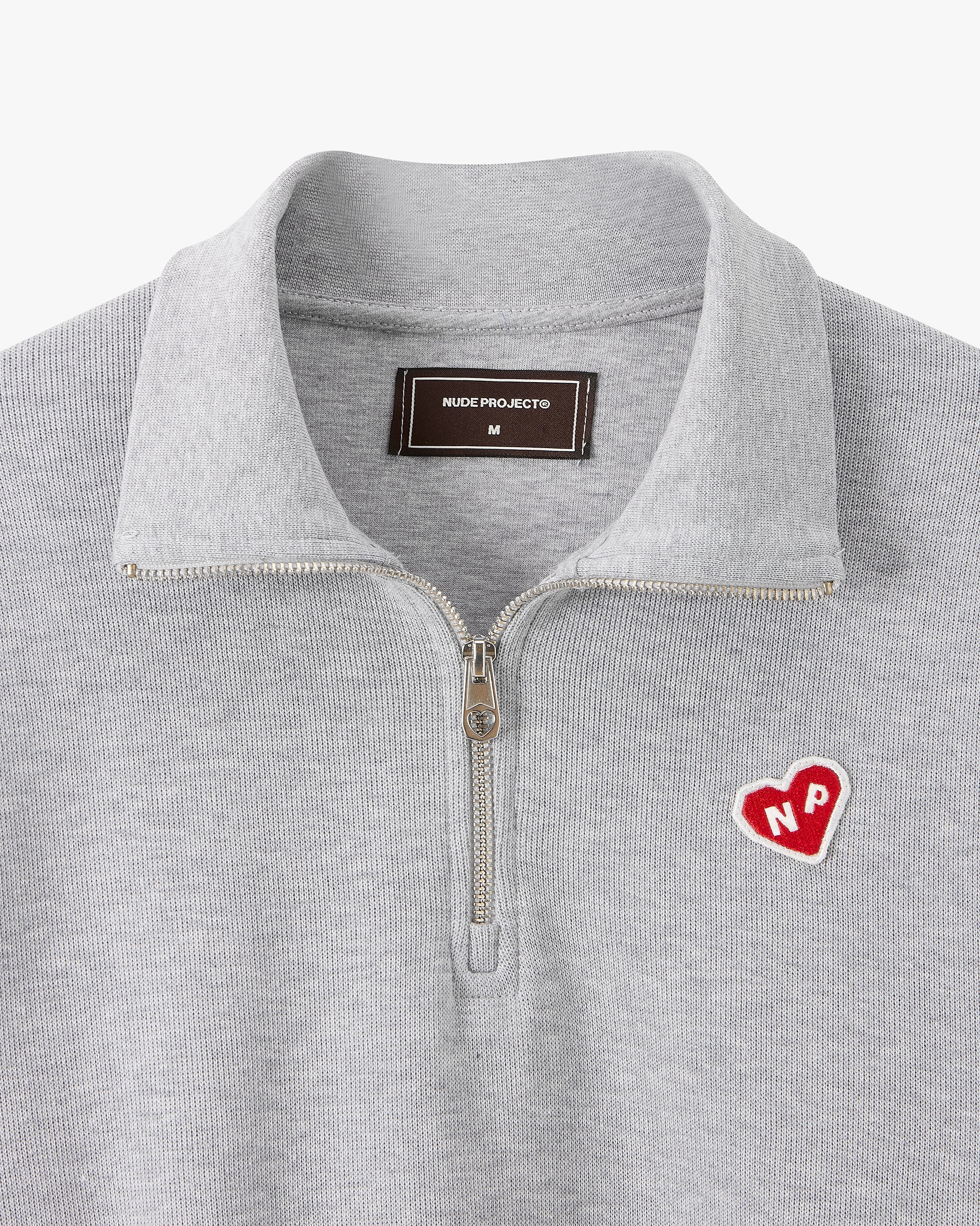 Cutie Heart Half-Zip