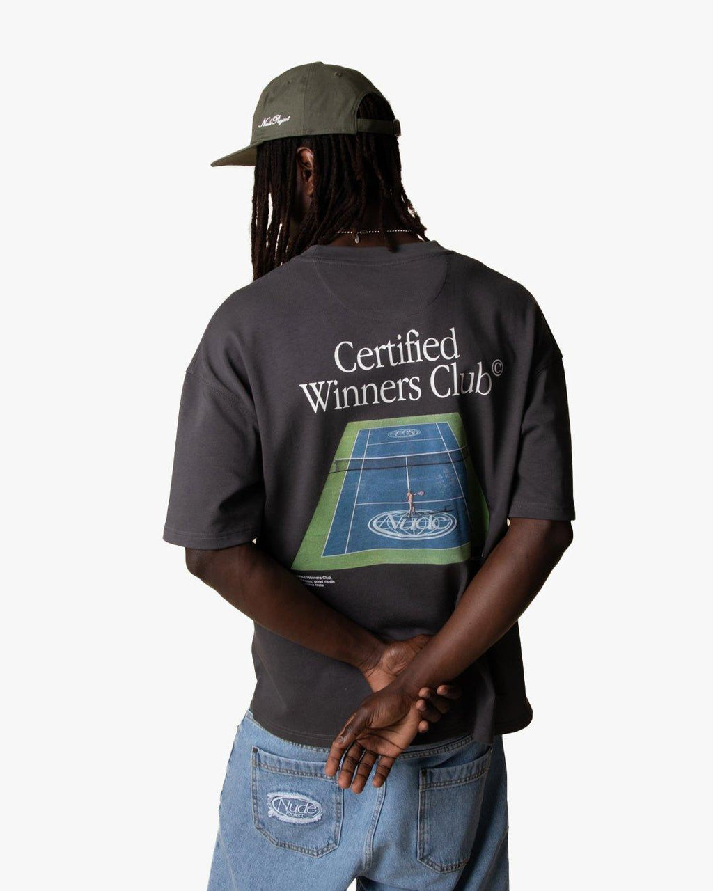 Camiseta Tennis Gris Oscuro