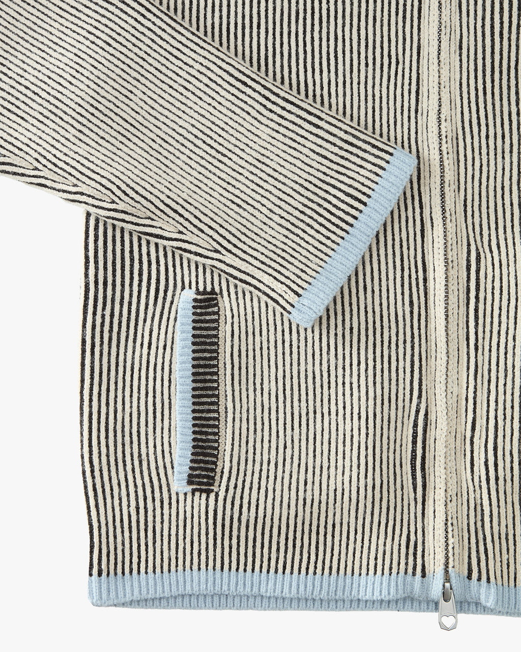 Cárdigan Con Cremallera Classy Azul