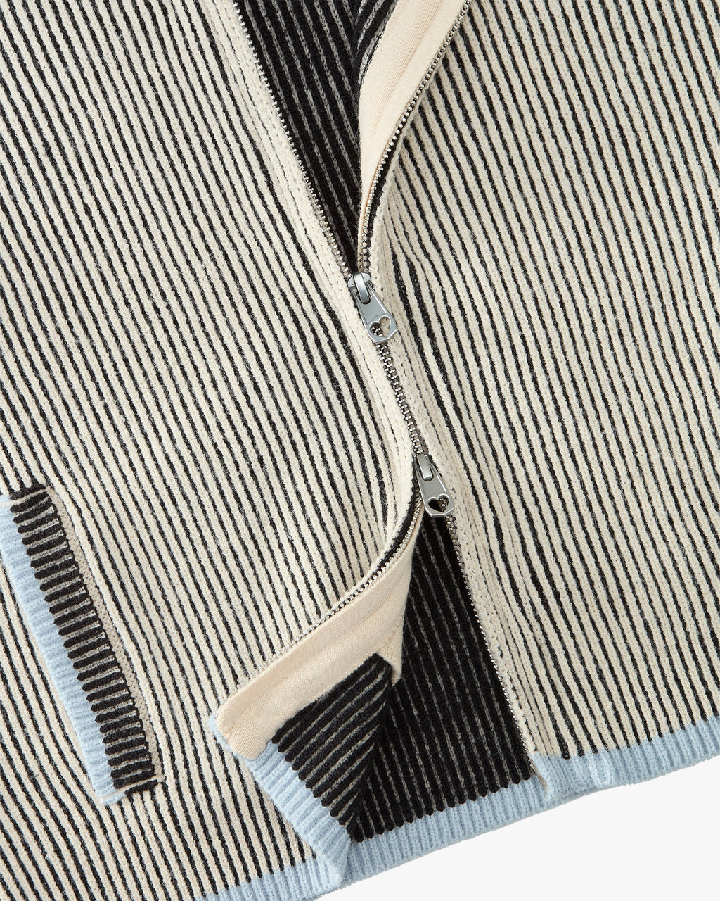 Cárdigan Con Cremallera Classy Azul