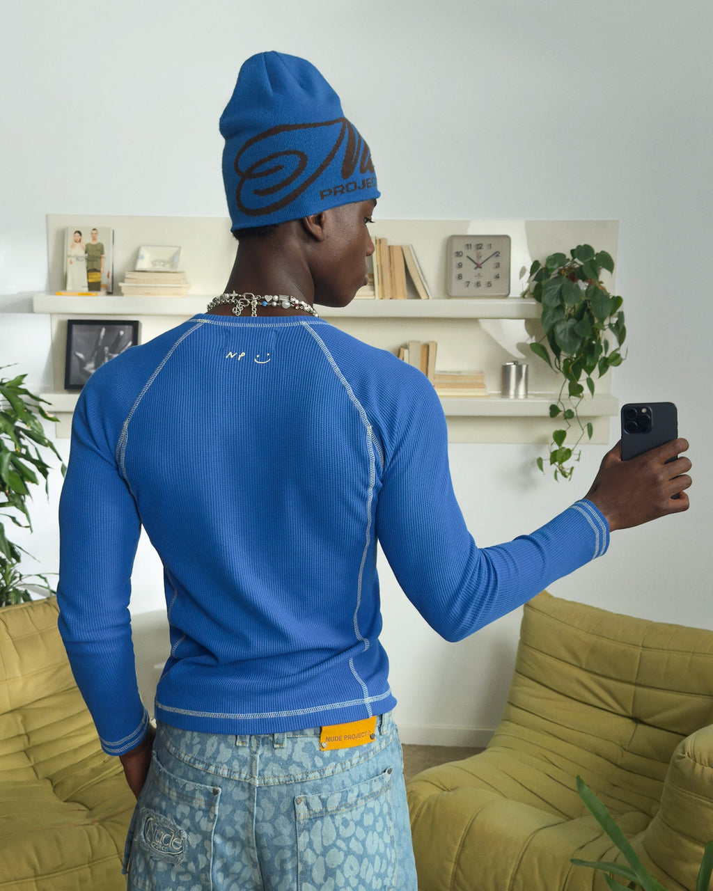 Pack De 2 Camisetas Manga Larga Waffle Verde/Azul