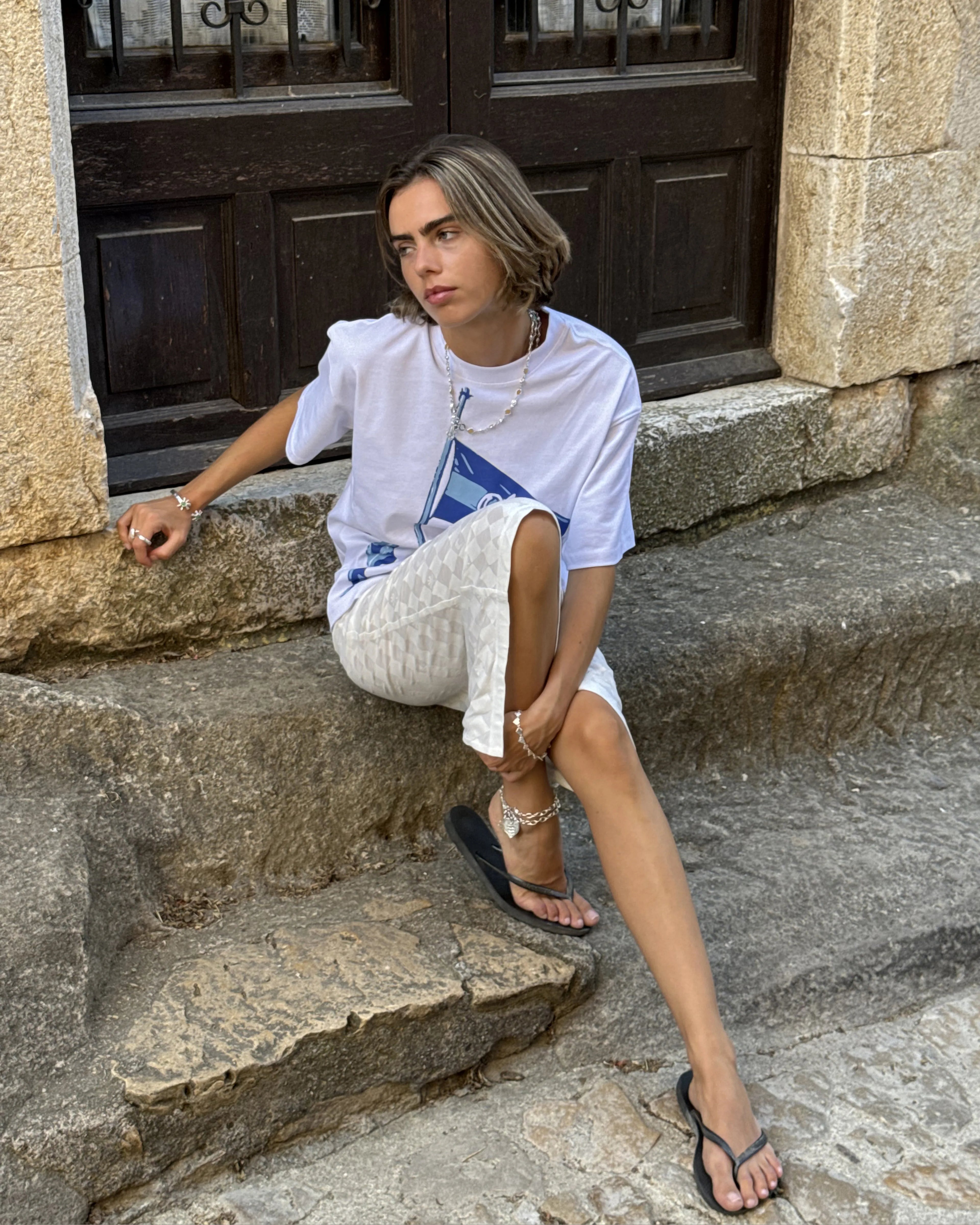 Camiseta Flag Blanca