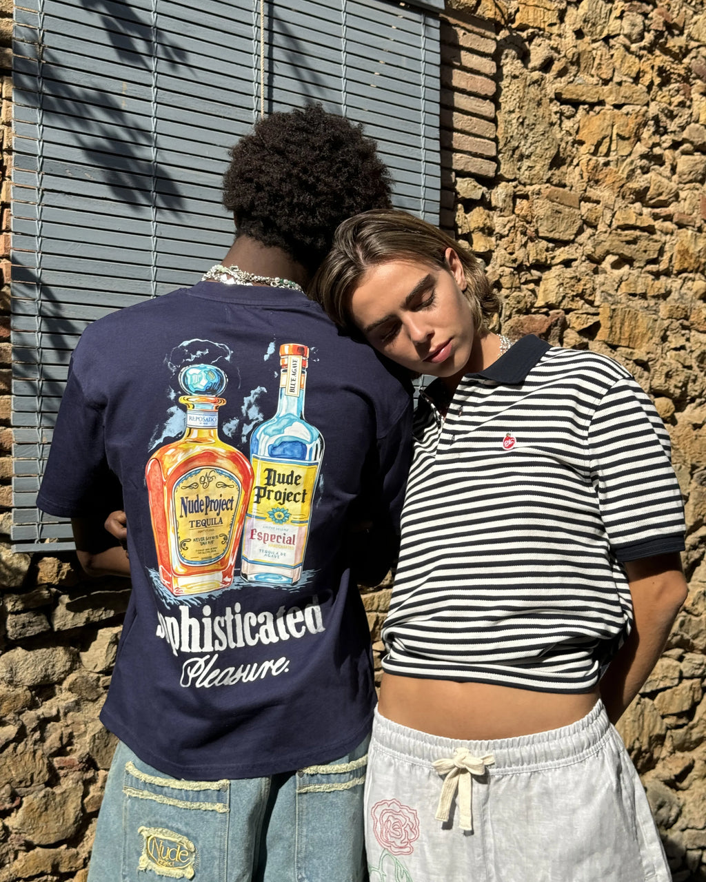 Polo Apple Crew Stripes Negro