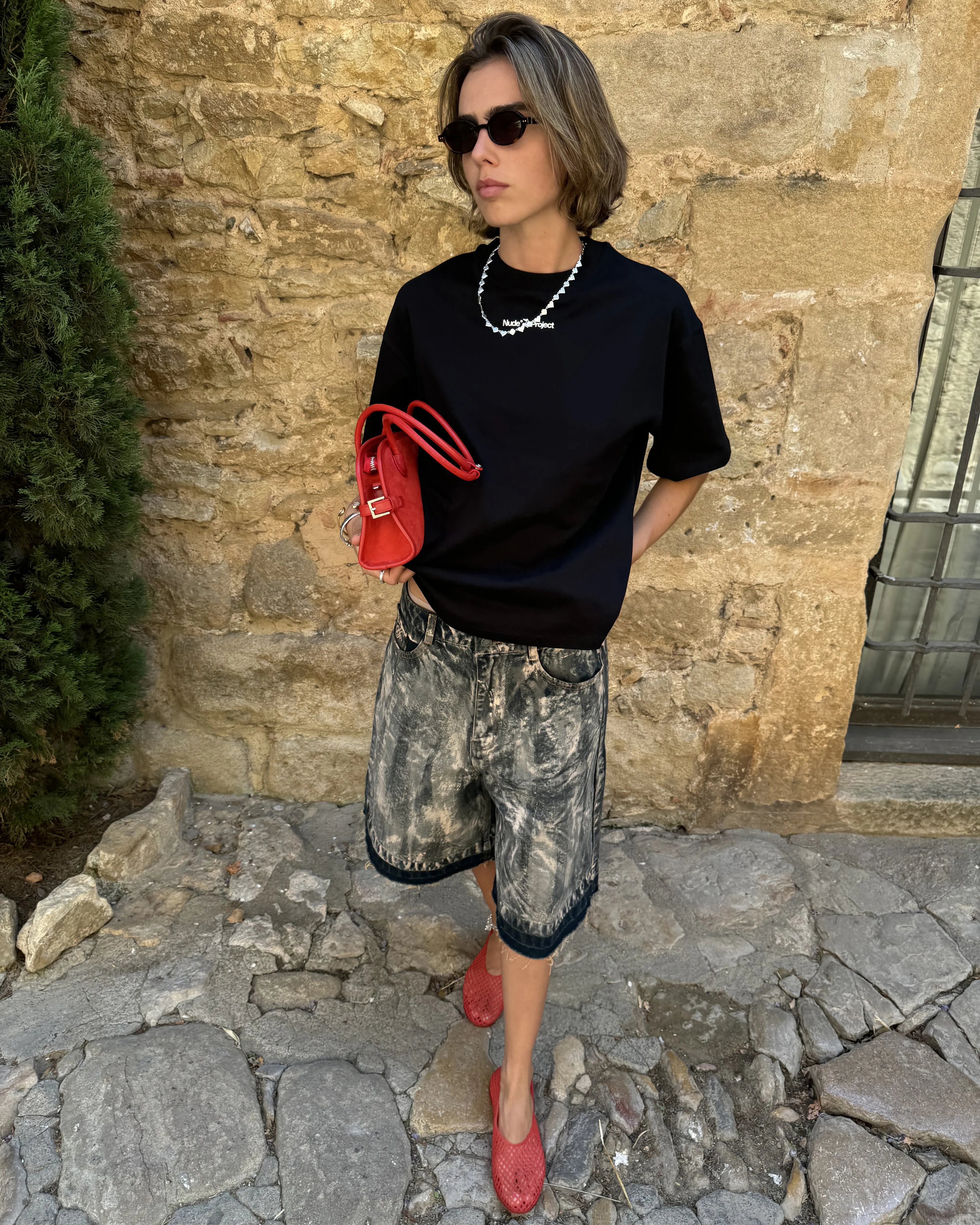 Camiseta Cherry Logo Negra