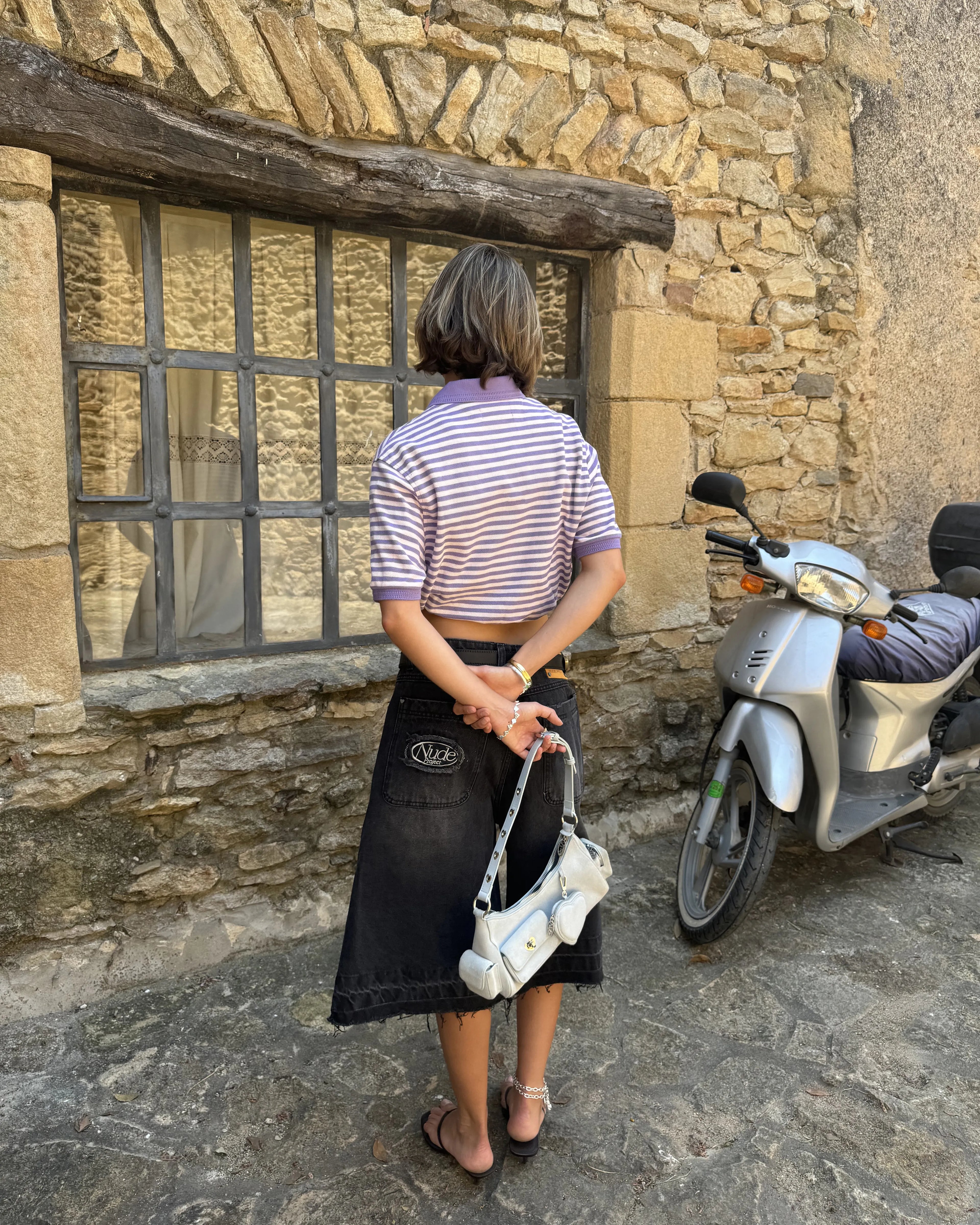 Pantalón Corto Baggy Negro Old Denim