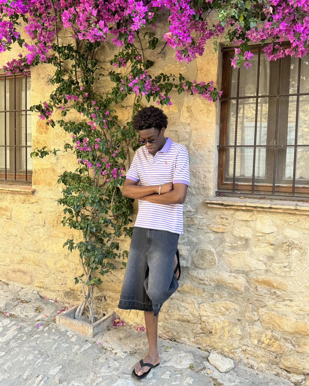 Pantalón Corto Baggy Negro Old Denim