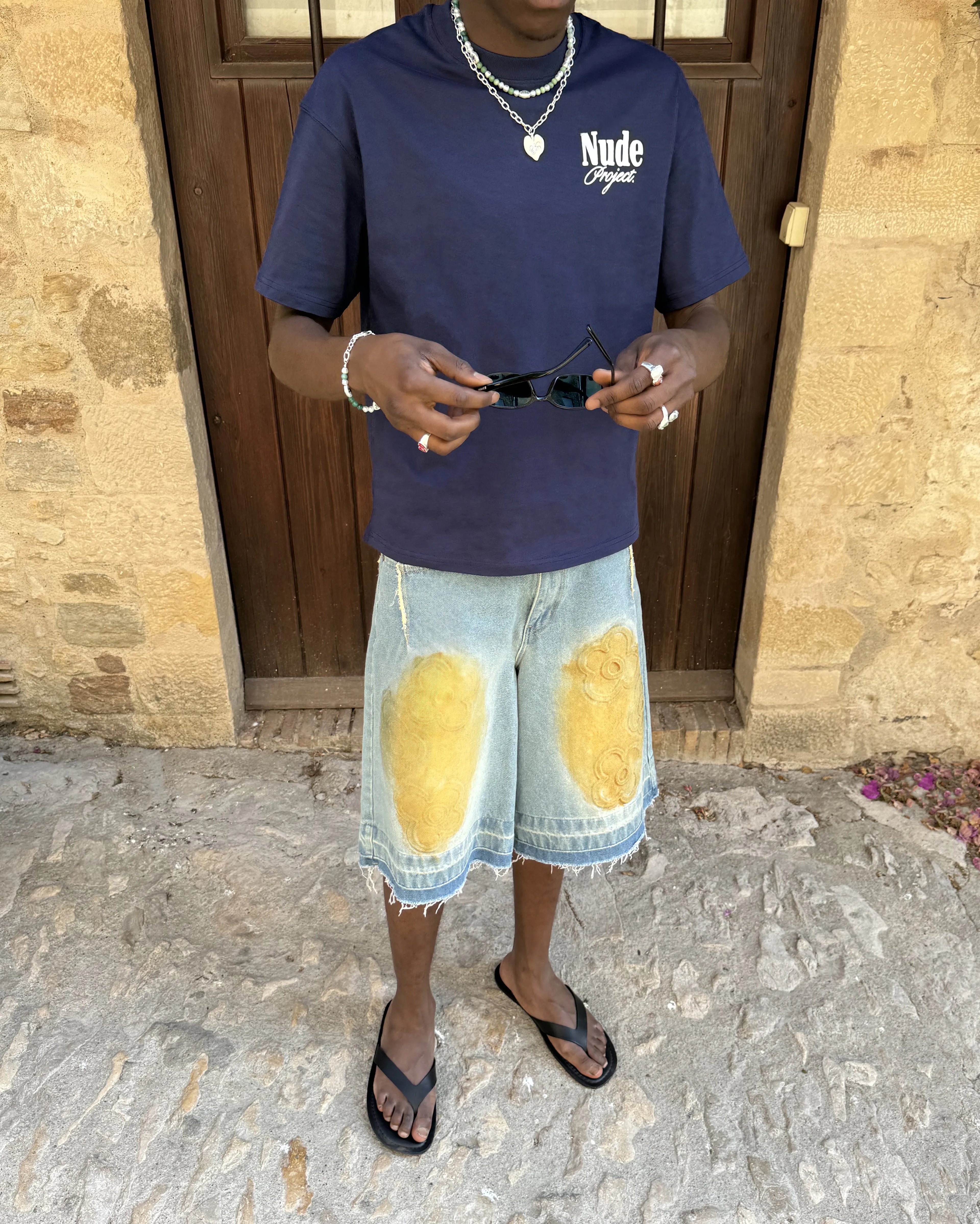 Camiseta Pleasures Azul Marino