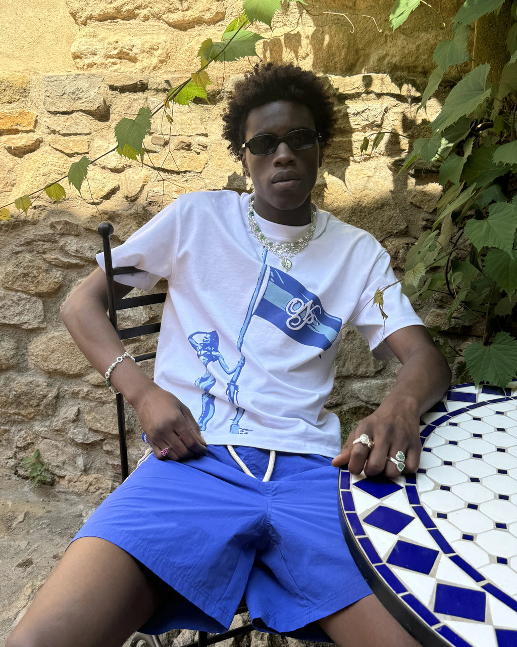 Camiseta Flag Blanca