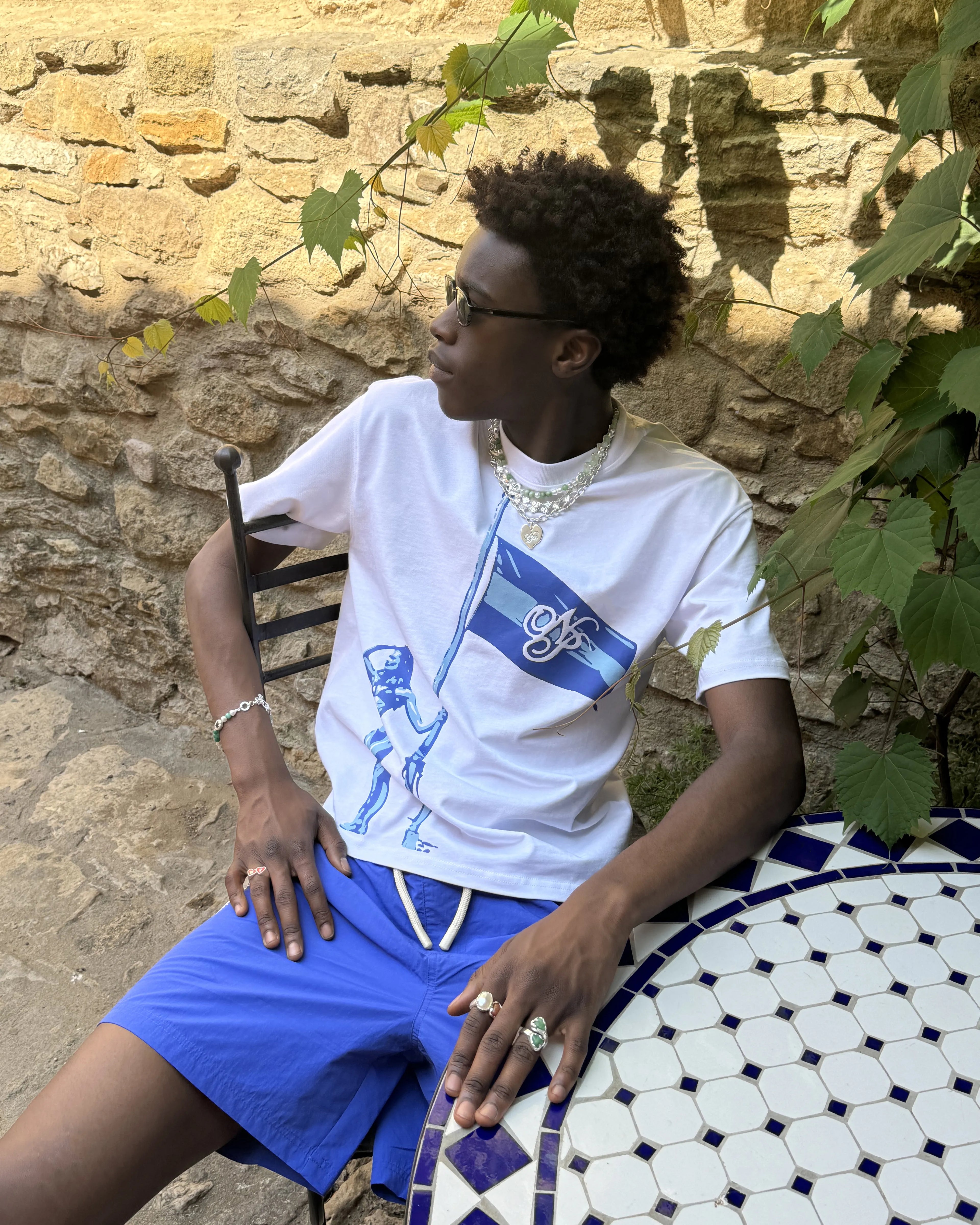 Camiseta Flag Blanca