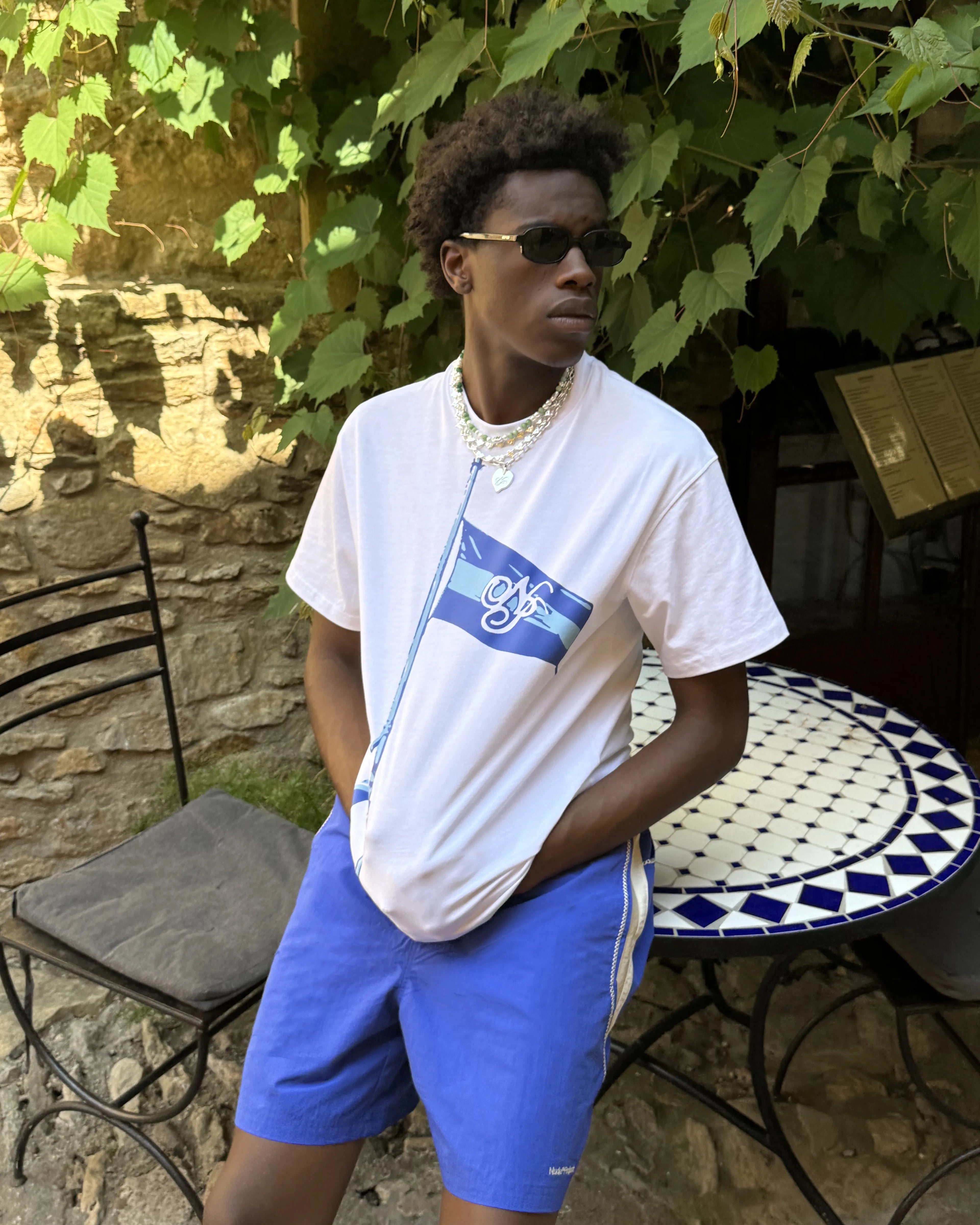 Camiseta Flag Blanca