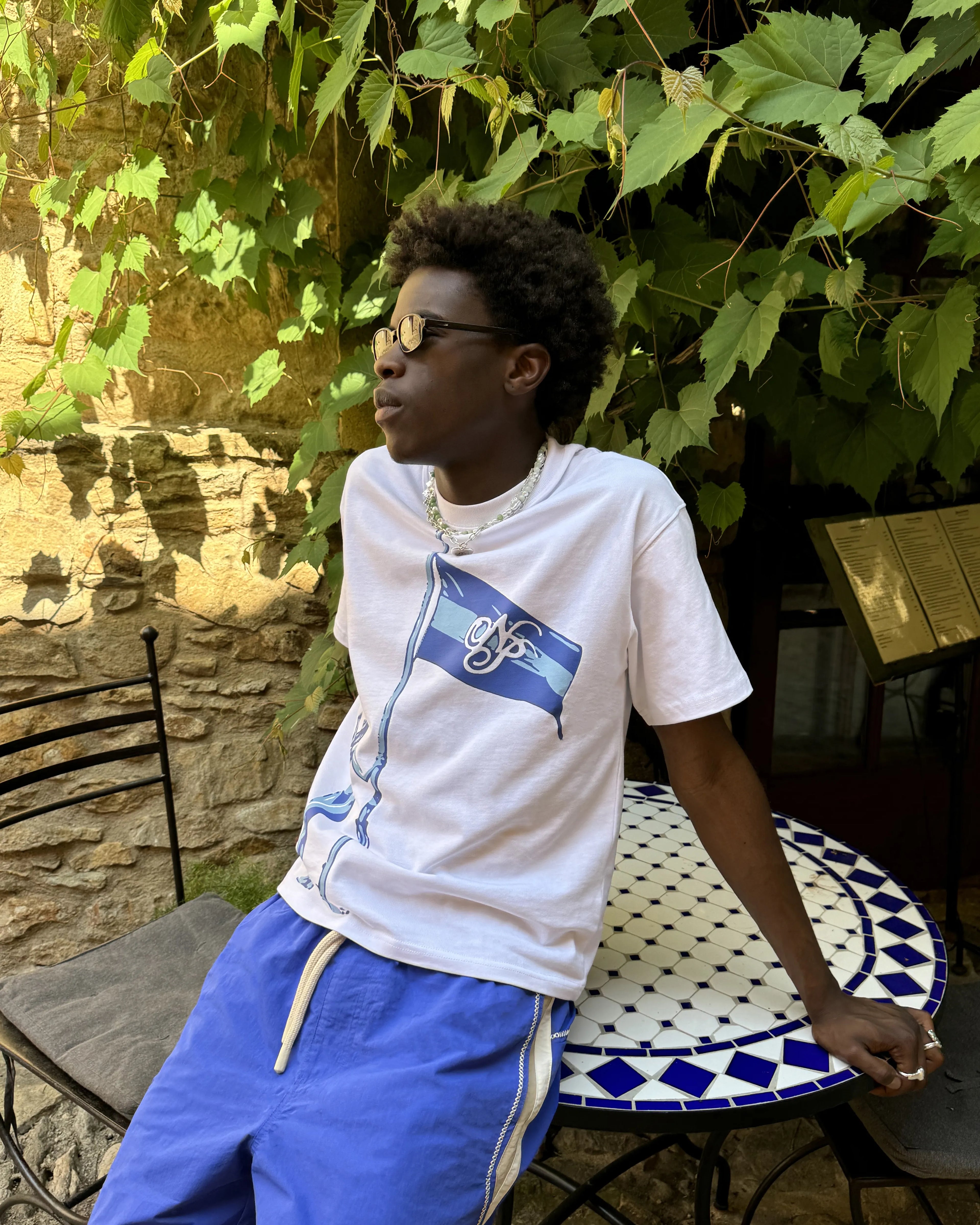 Camiseta Flag Blanca