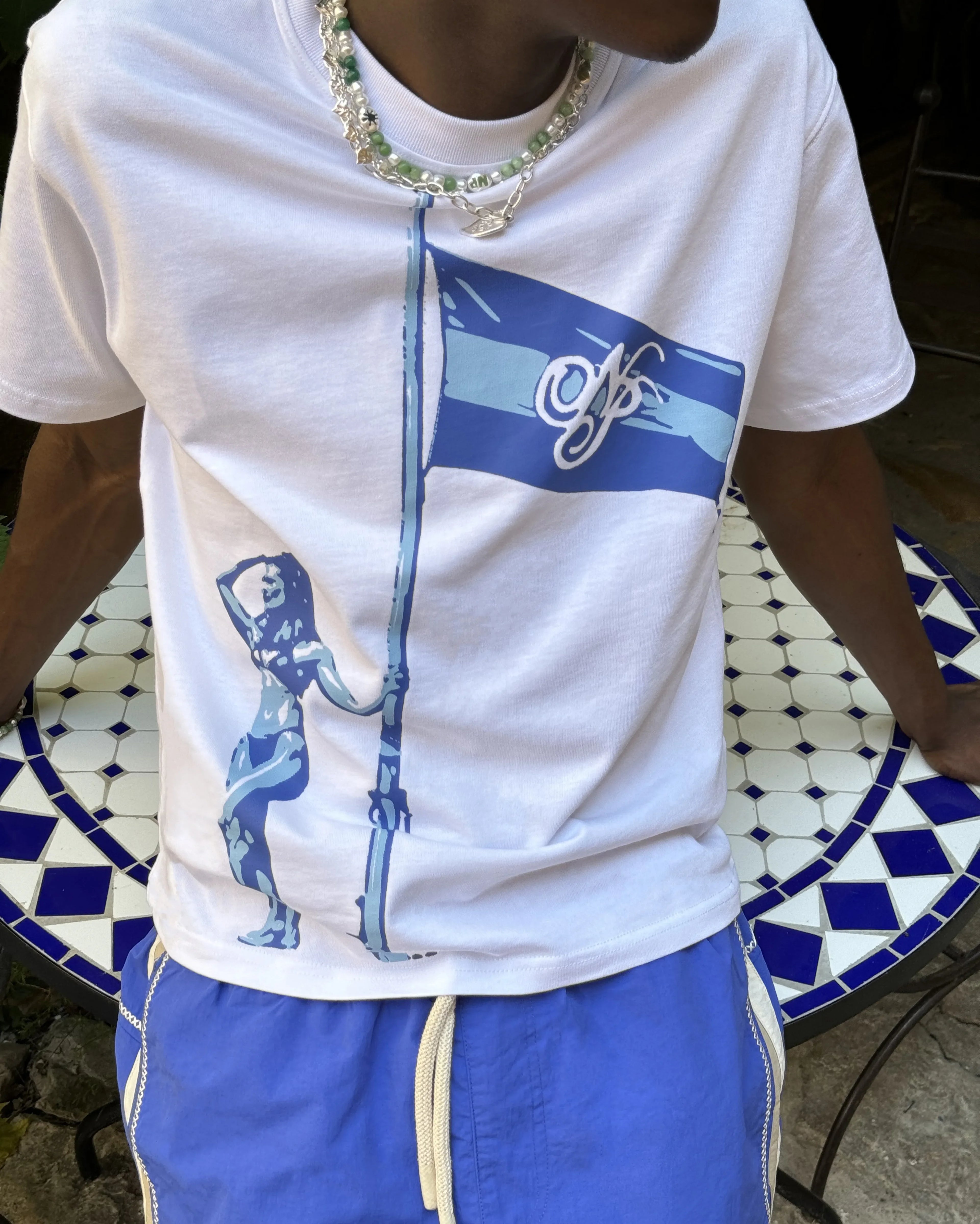 Camiseta Flag Blanca