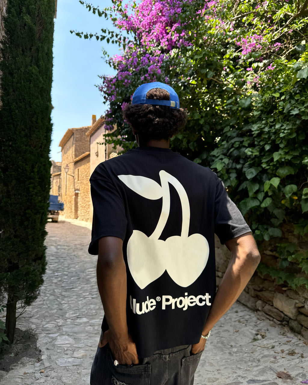 Camiseta Cherry Logo Negra