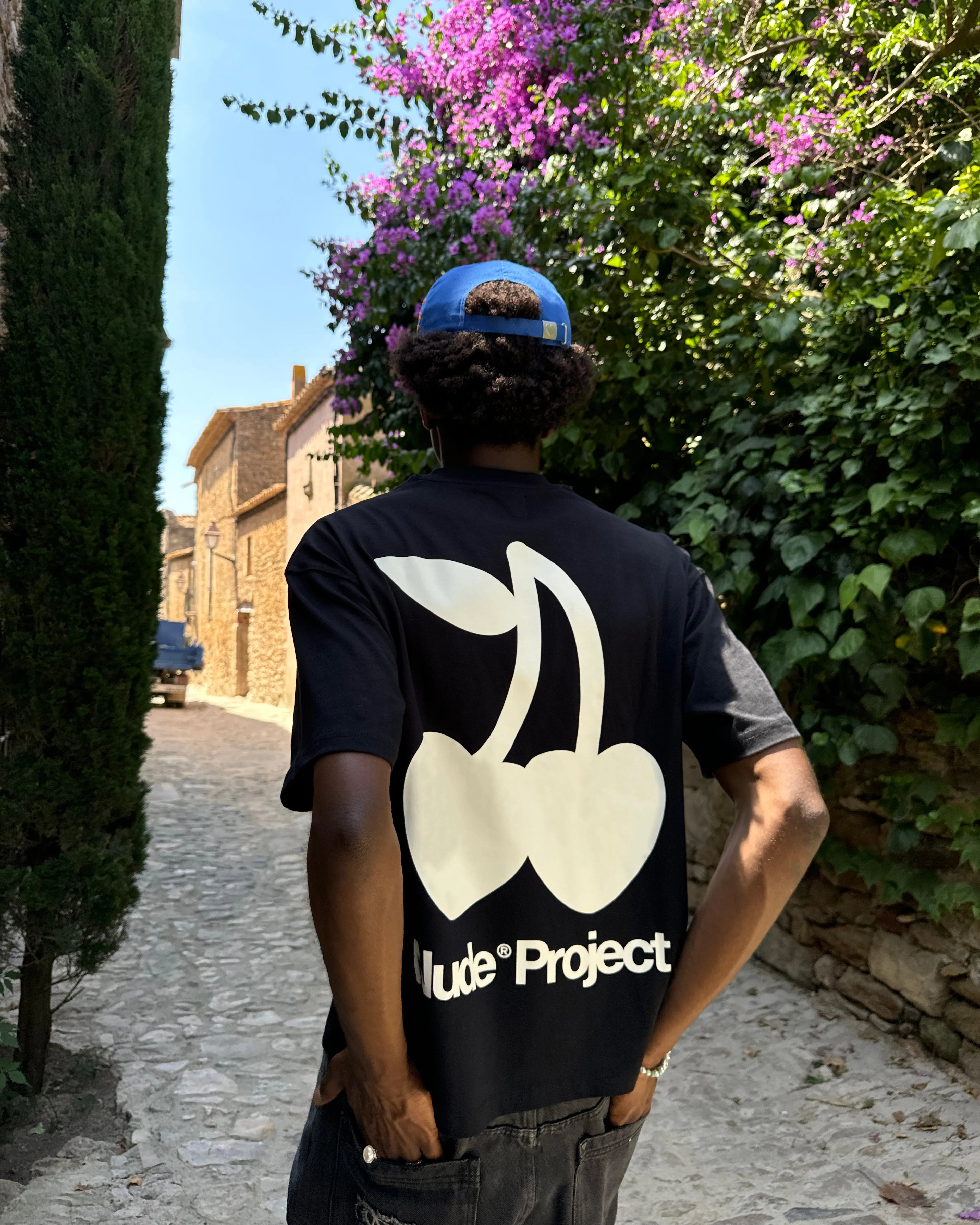 Camiseta Cherry Logo Negra