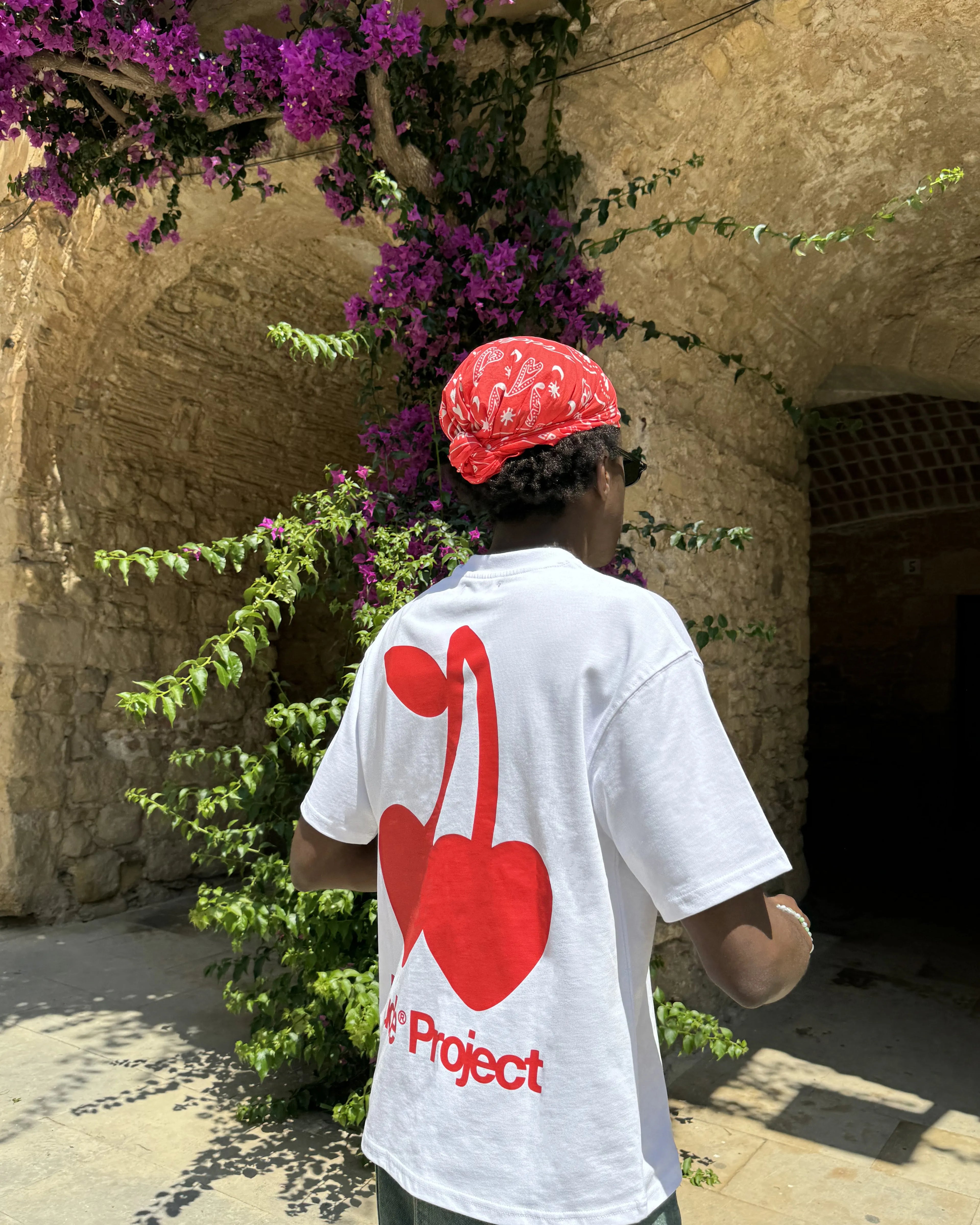 Camiseta Cherry Logo Blanca