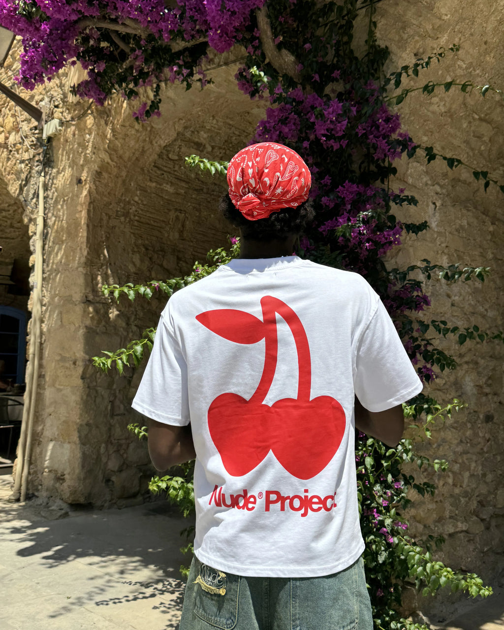 Camiseta Cherry Logo Blanca