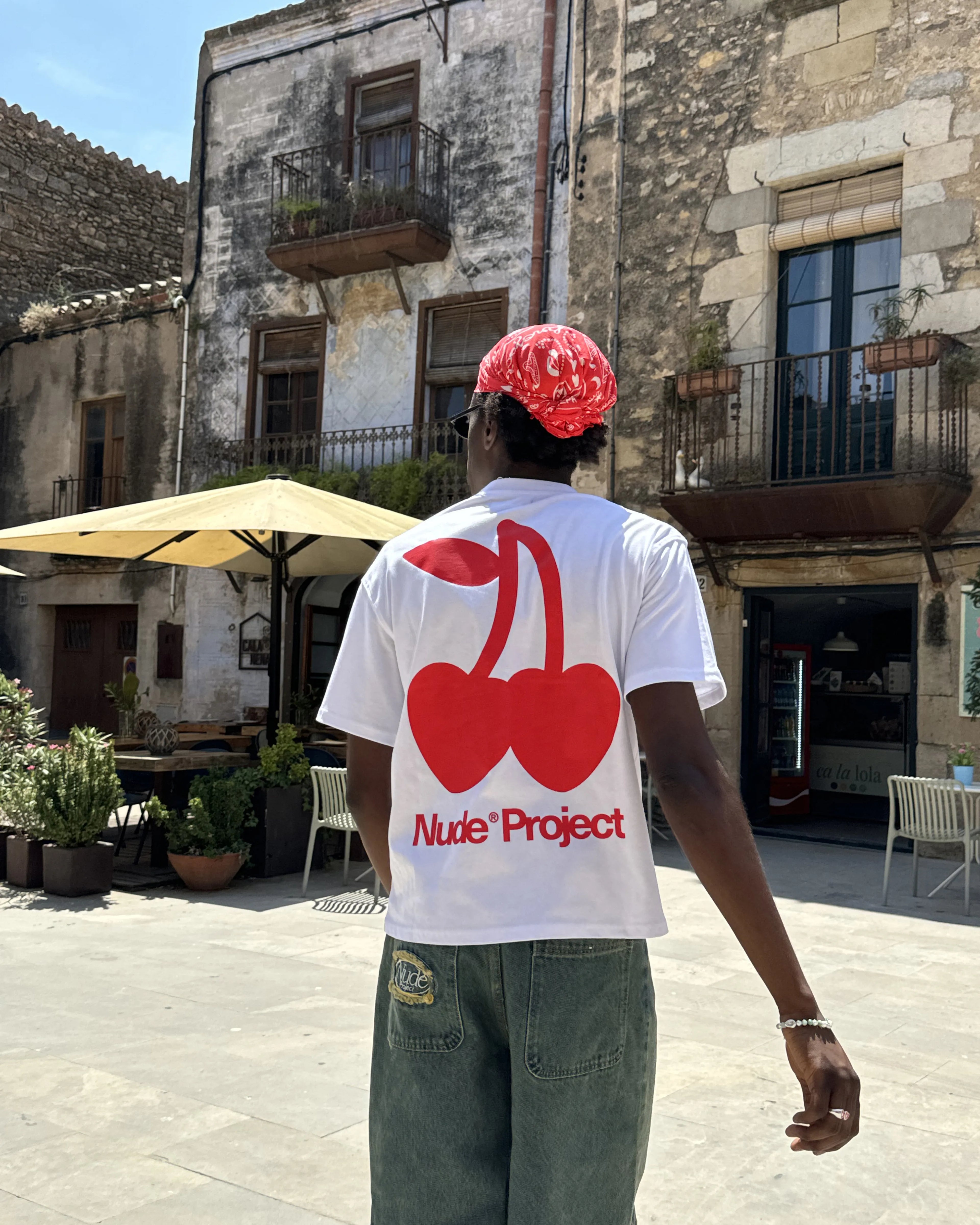 Camiseta Cherry Logo Blanca