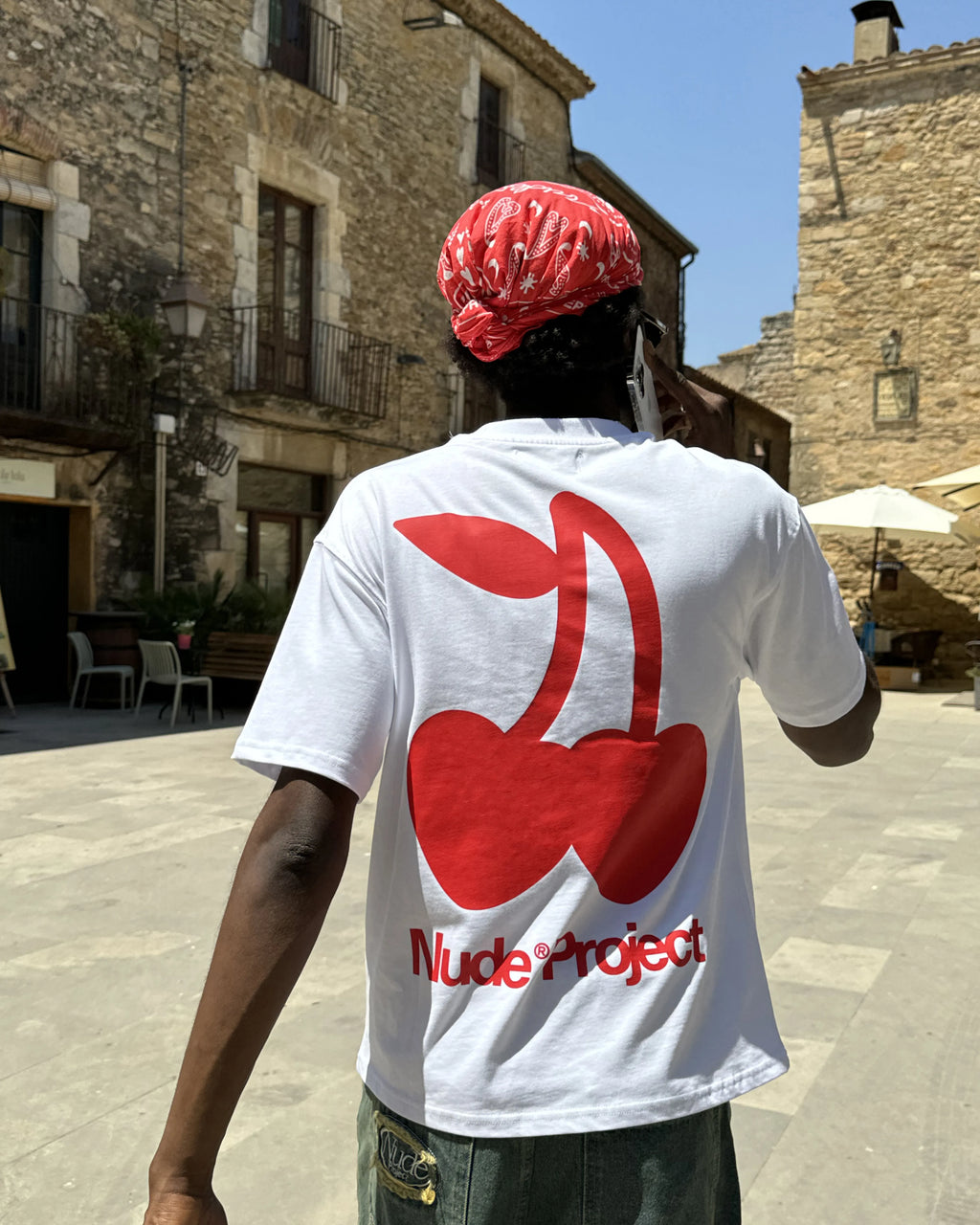 Camiseta Cherry Logo Blanca