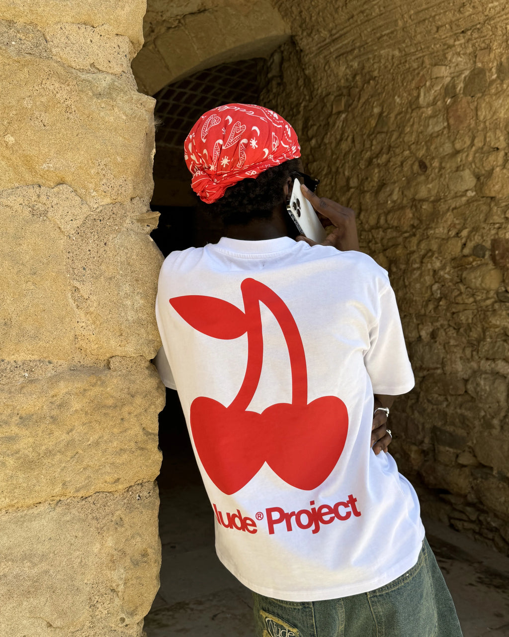 Camiseta Cherry Logo Blanca