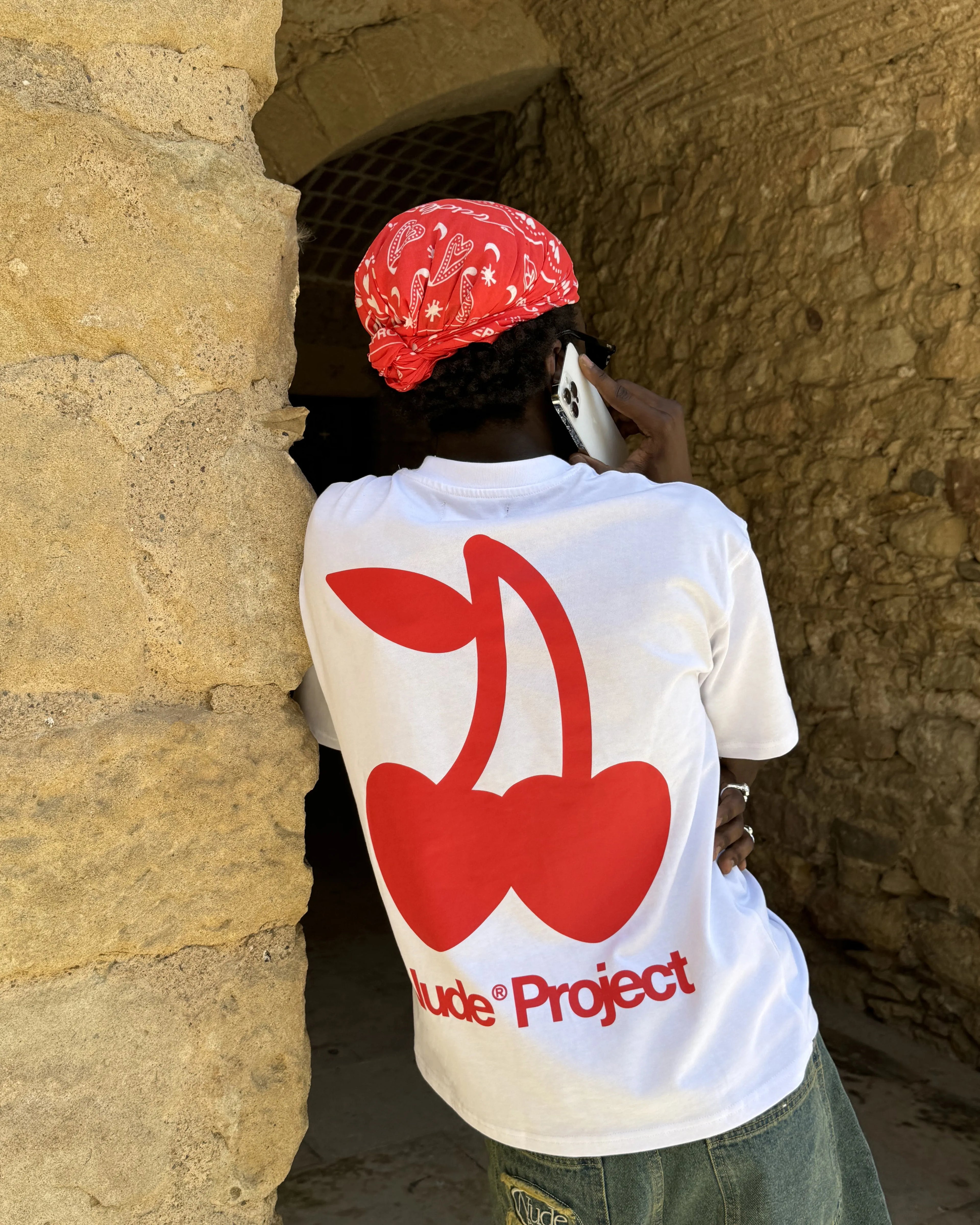 Camiseta Cherry Logo Blanca