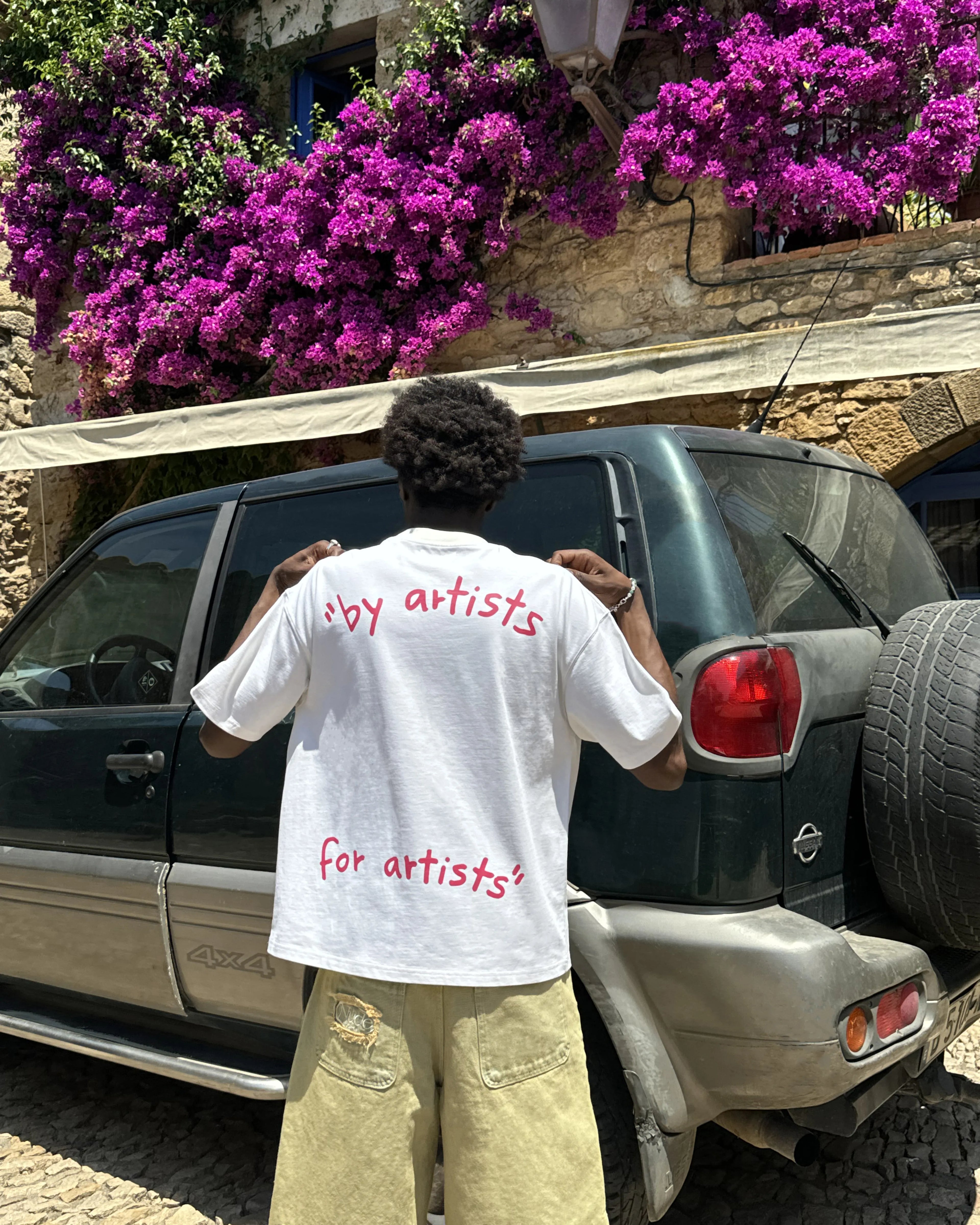 Camiseta Motto Beige