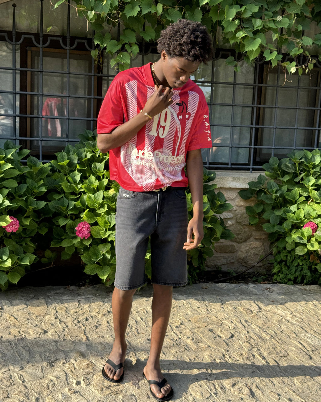 Pantalón Corto Basic Denim Negro