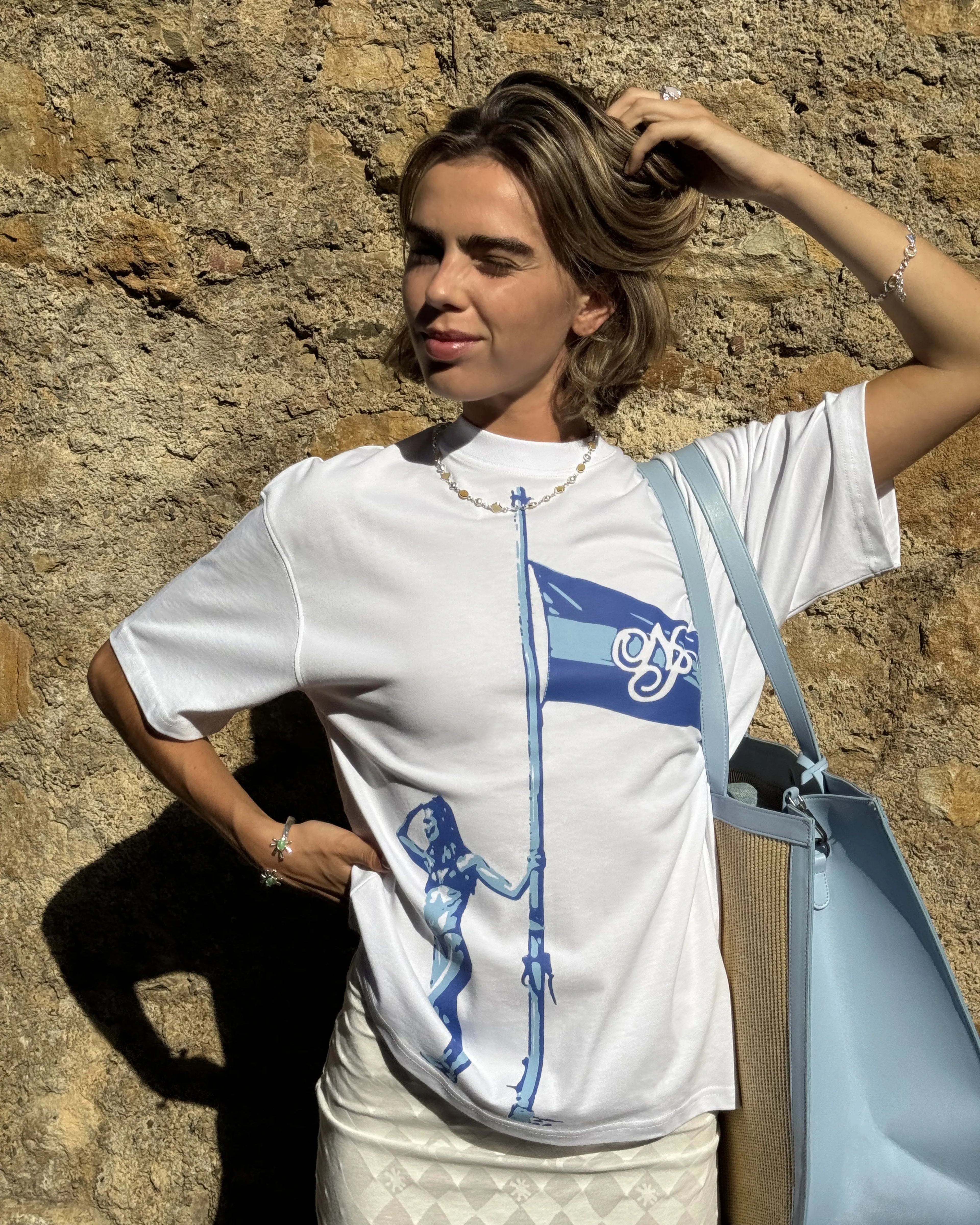 Camiseta Flag Blanca