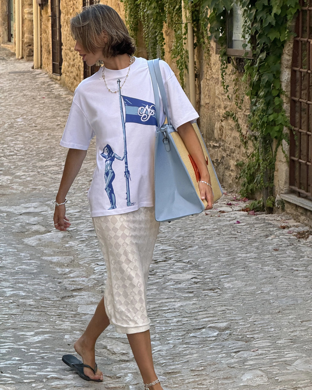 Camiseta Flag Blanca