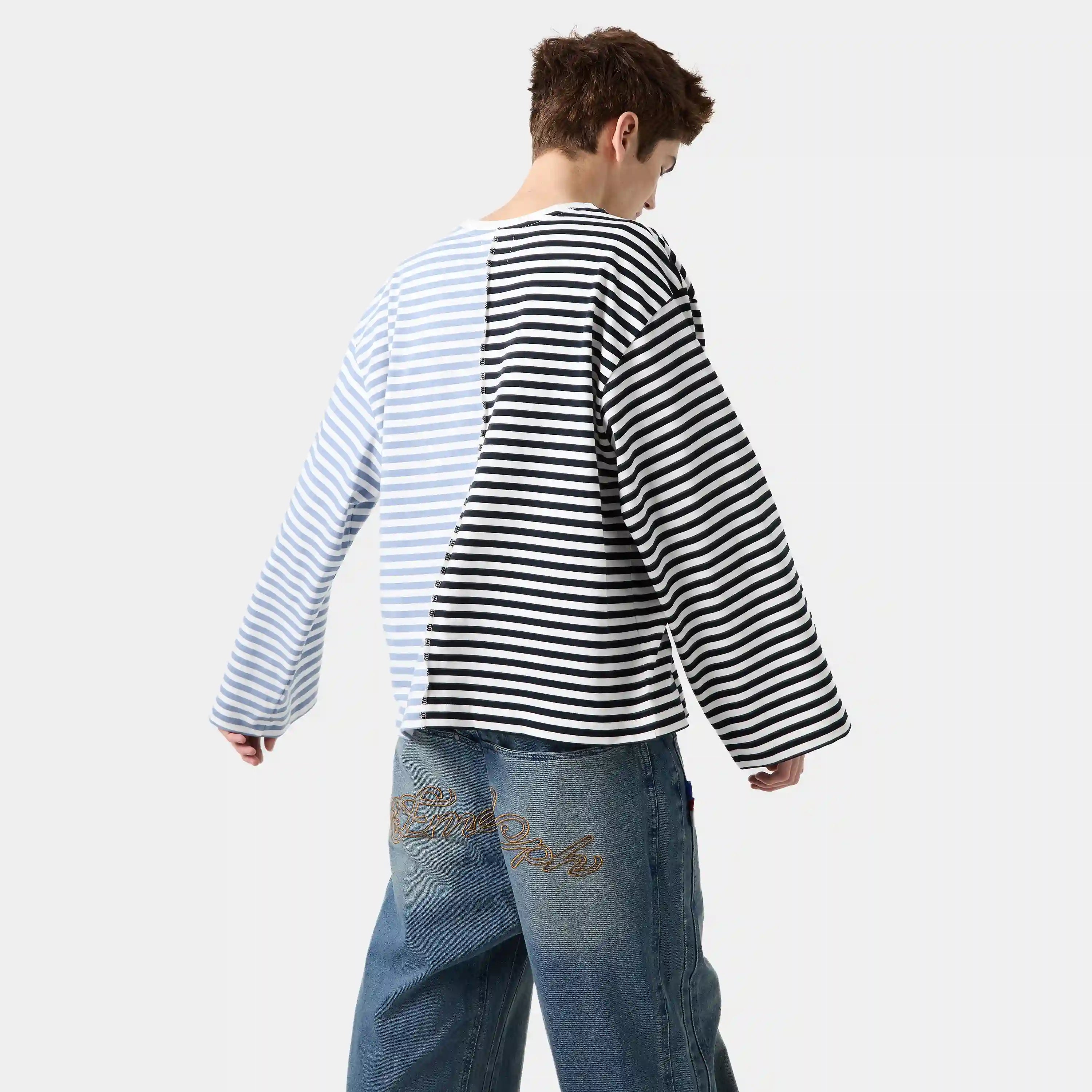 Roguish Blue Striped Long Sleeve