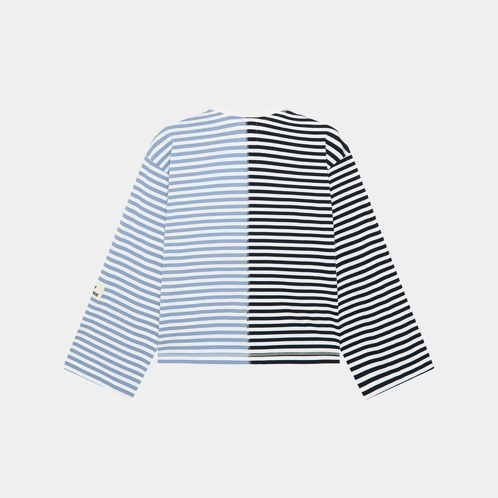 Roguish Blue Striped Long Sleeve