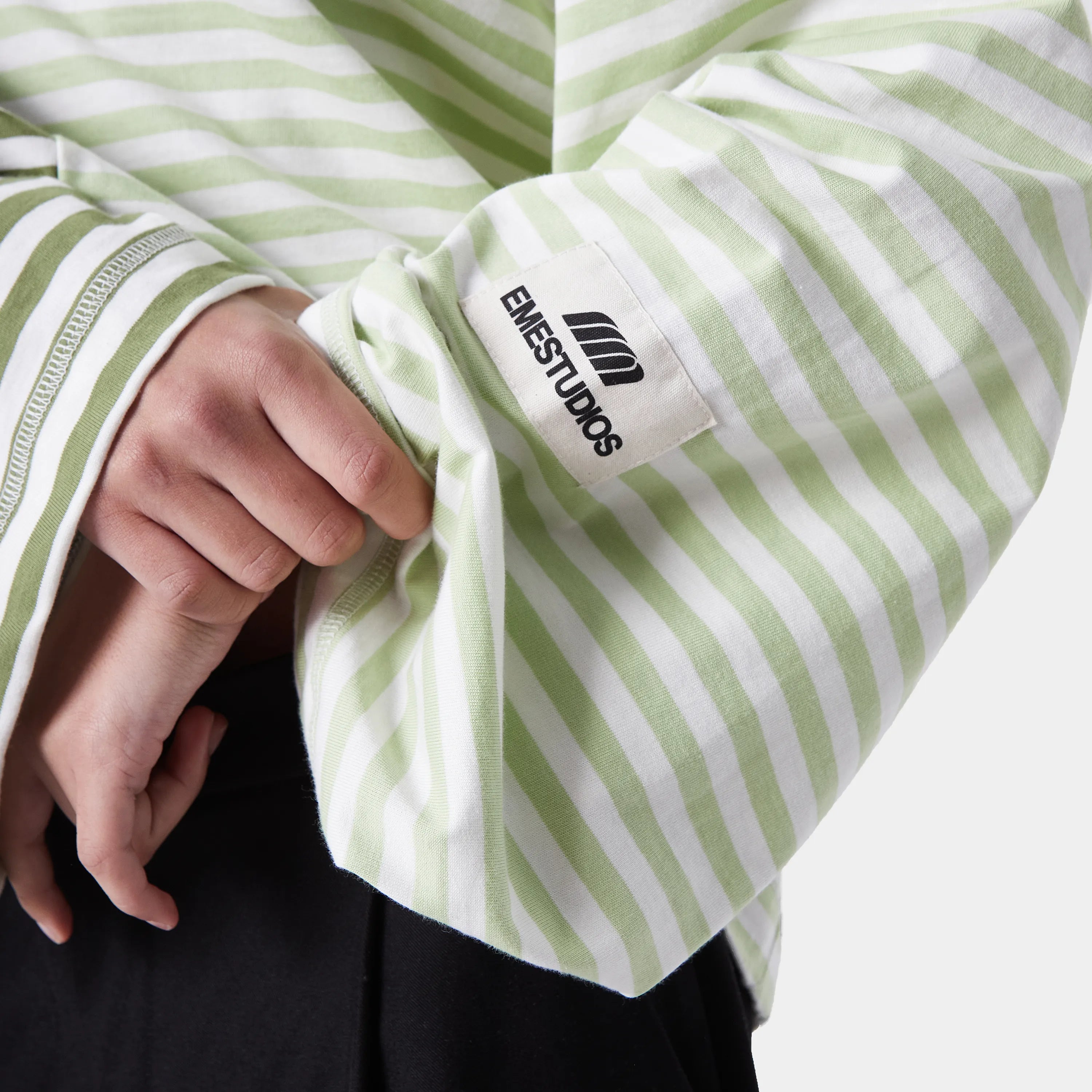 Roguish Green Striped Long Sleeve